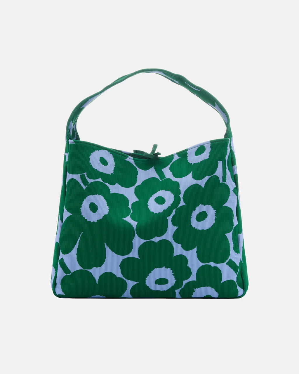 Marimekko olkalaukku Knitted Bag Large Unikko, vihreä kuosi