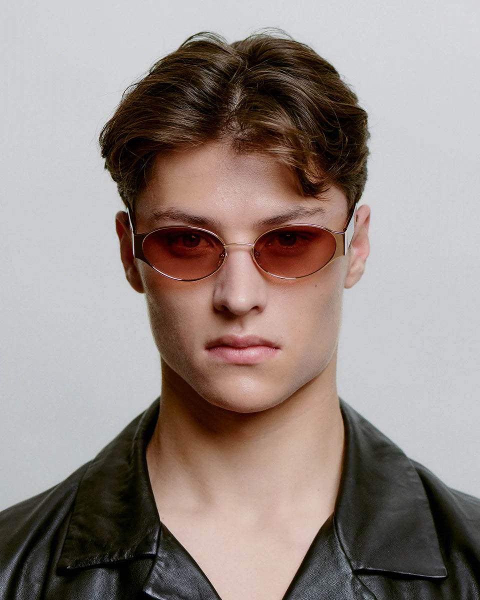 A.Kjaerbede unisex aurinkolasit Bella, ruskea kuosillinen