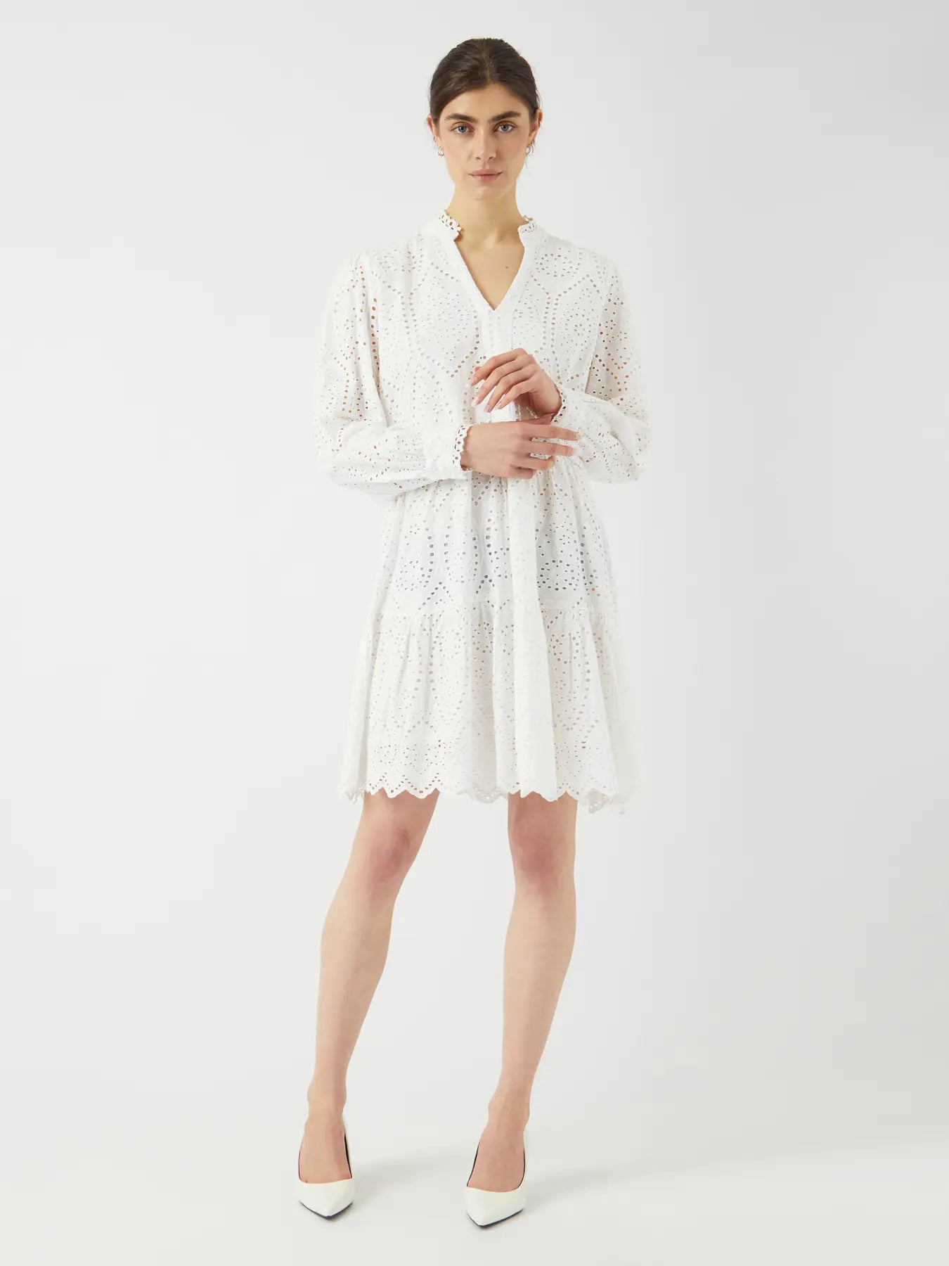 Y.A.S mekko Yasholi LS Dress S. Noos, valkoinen