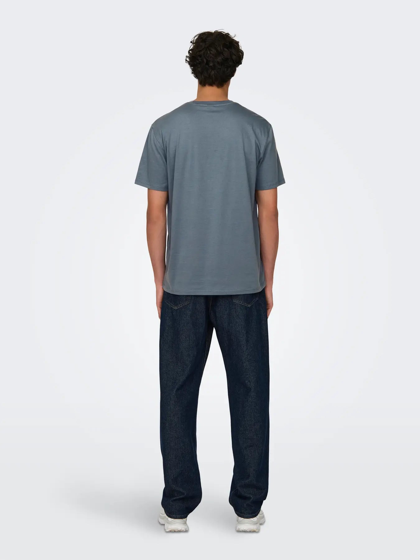 Only and Sons miesten T-paita Onsmax Life Ss Stitch Tee Noos, Flint Stone
