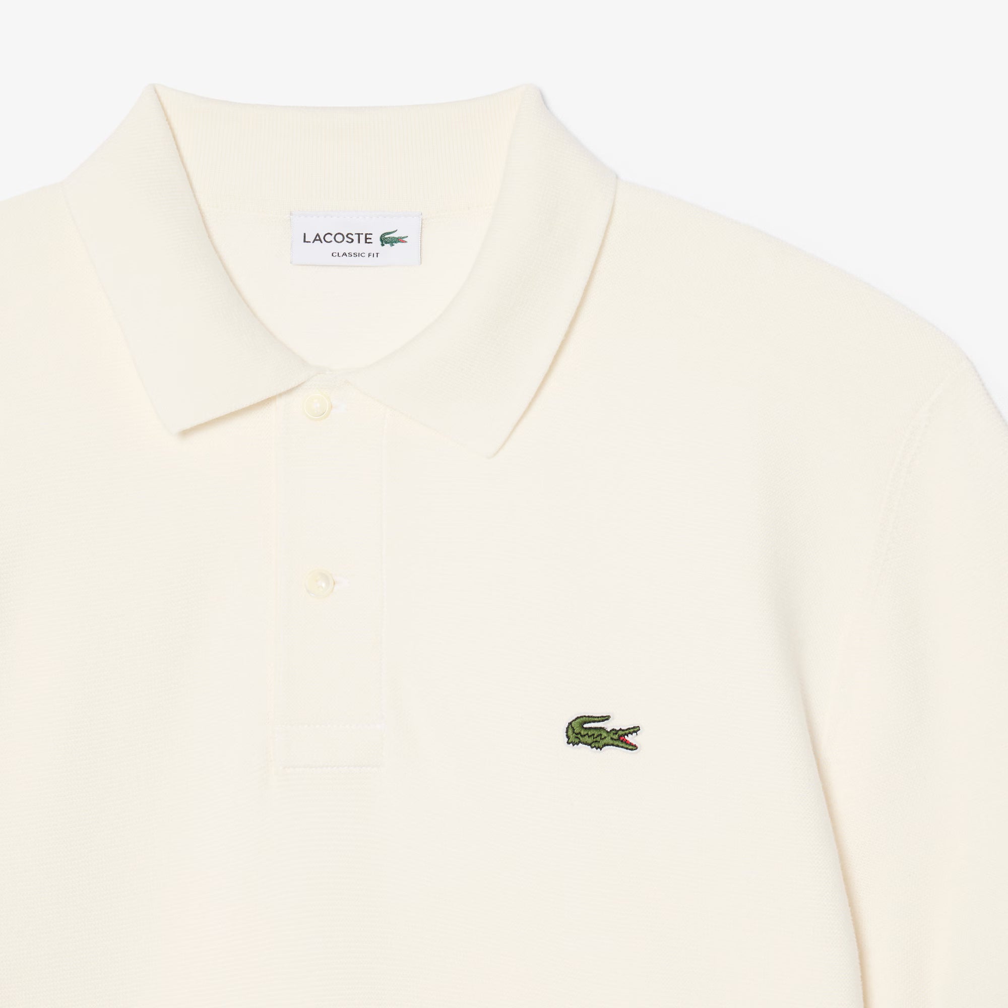 Lacoste miesten pikeepaita Fineknit Cotton Polo Collar SS Sweater, valkoinen