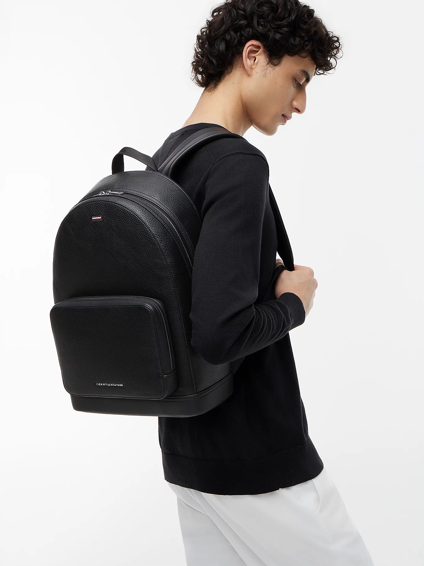 Tommy Hilfiger reppu TH Central Backpack, musta