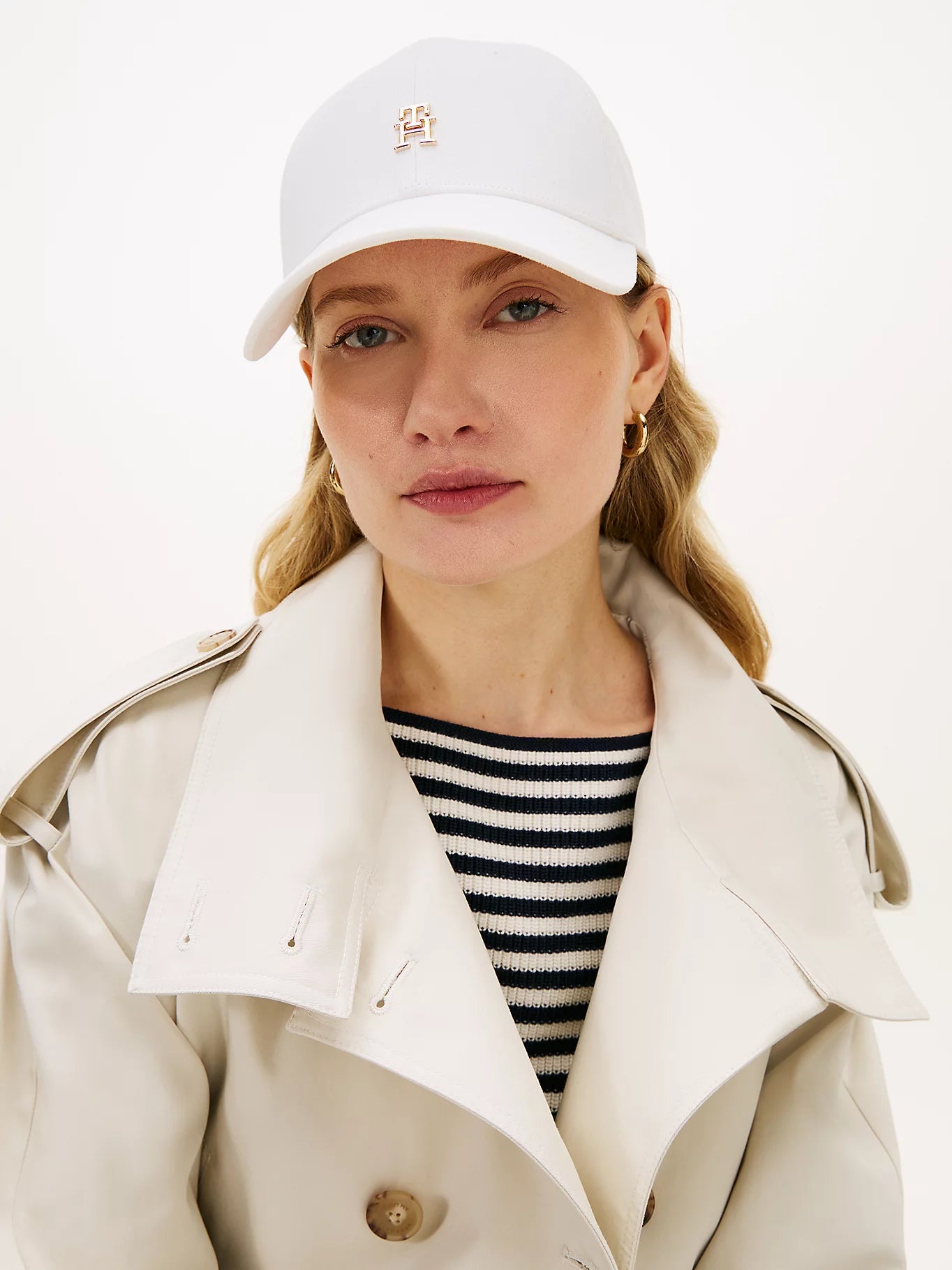 Tommy Hilfiger lippis Elevated Chic Cap, valkoinen