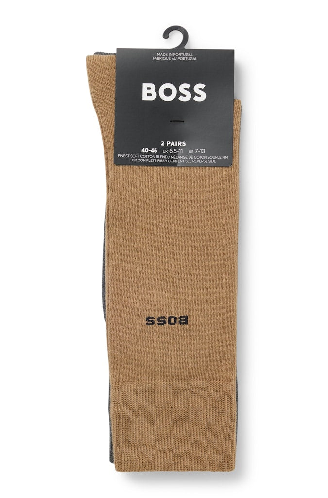 Hugo Boss sukat 2P RS Uni CC Socks, harmaa