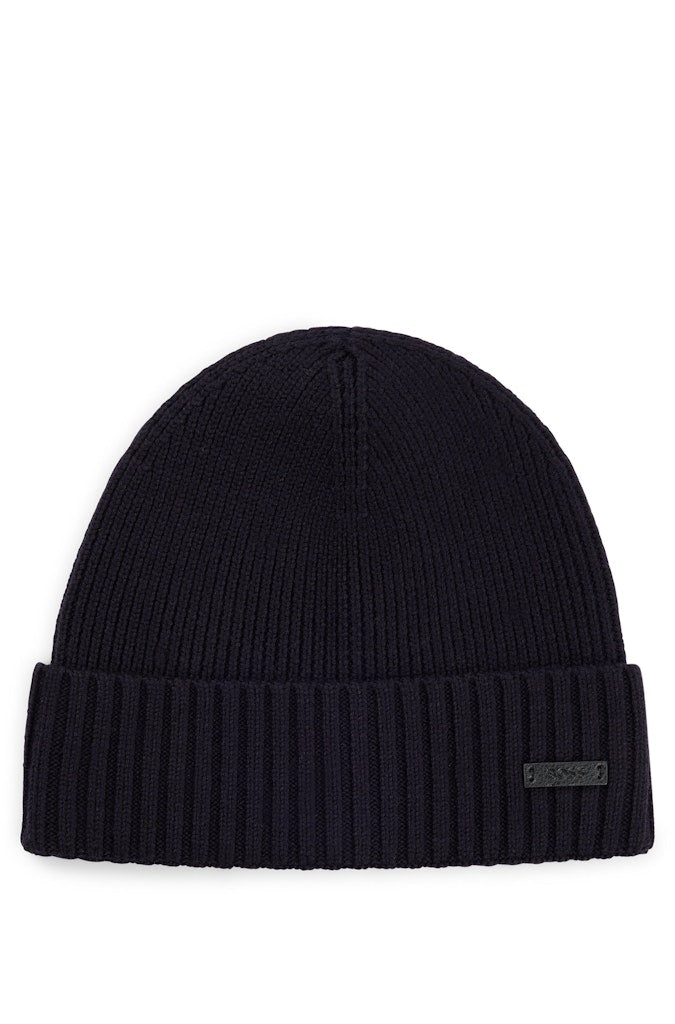 Hugo Boss pipo, FATI-L MERINO BEANIE TUMMANSININEN