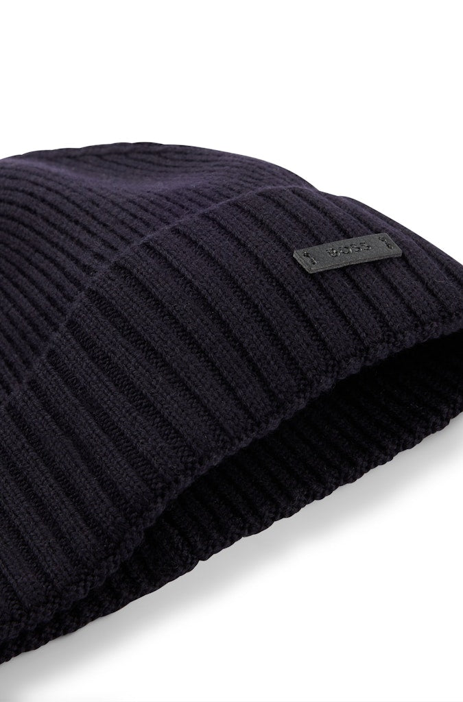 Hugo Boss pipo, FATI-L MERINO BEANIE TUMMANSININEN