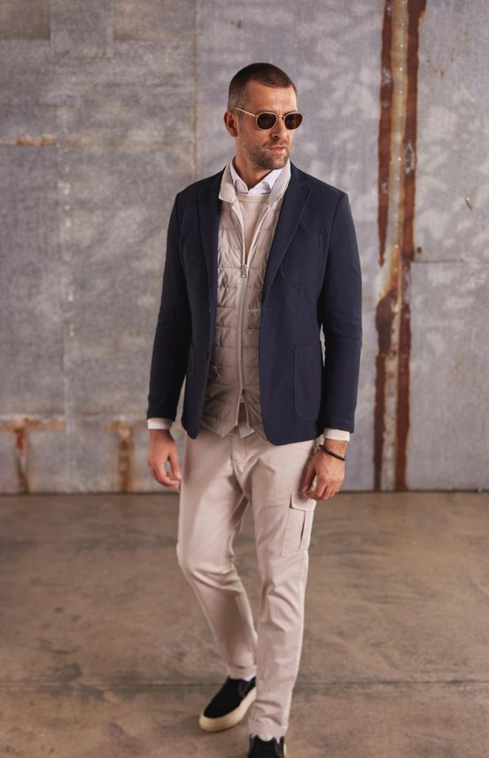 Born with Appetite miesten bleiseri Performance Blazer, tummansininen