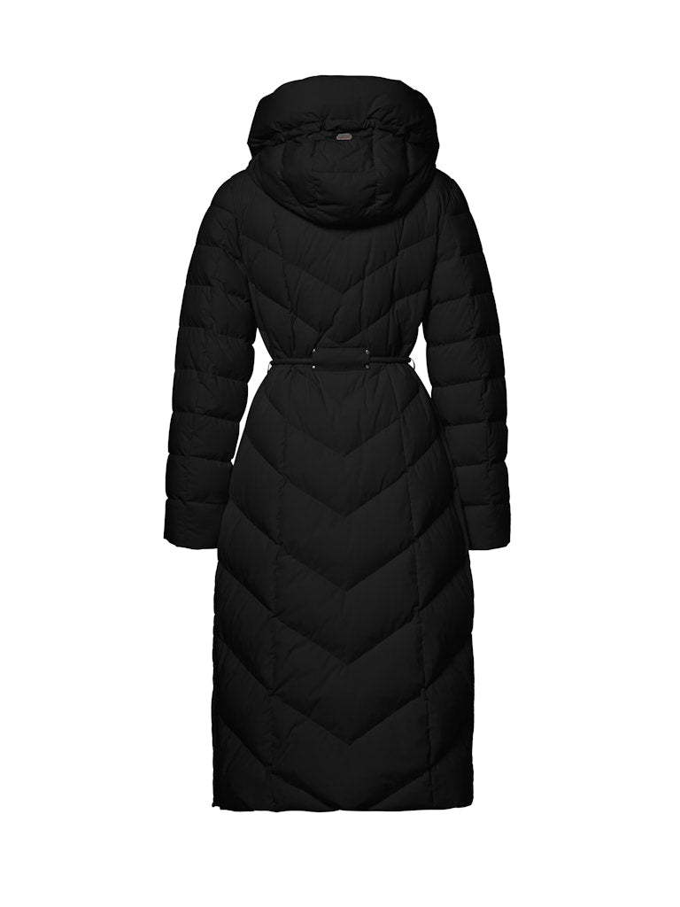 Beaumont naisten untuvatakki Valea Long Coat, musta