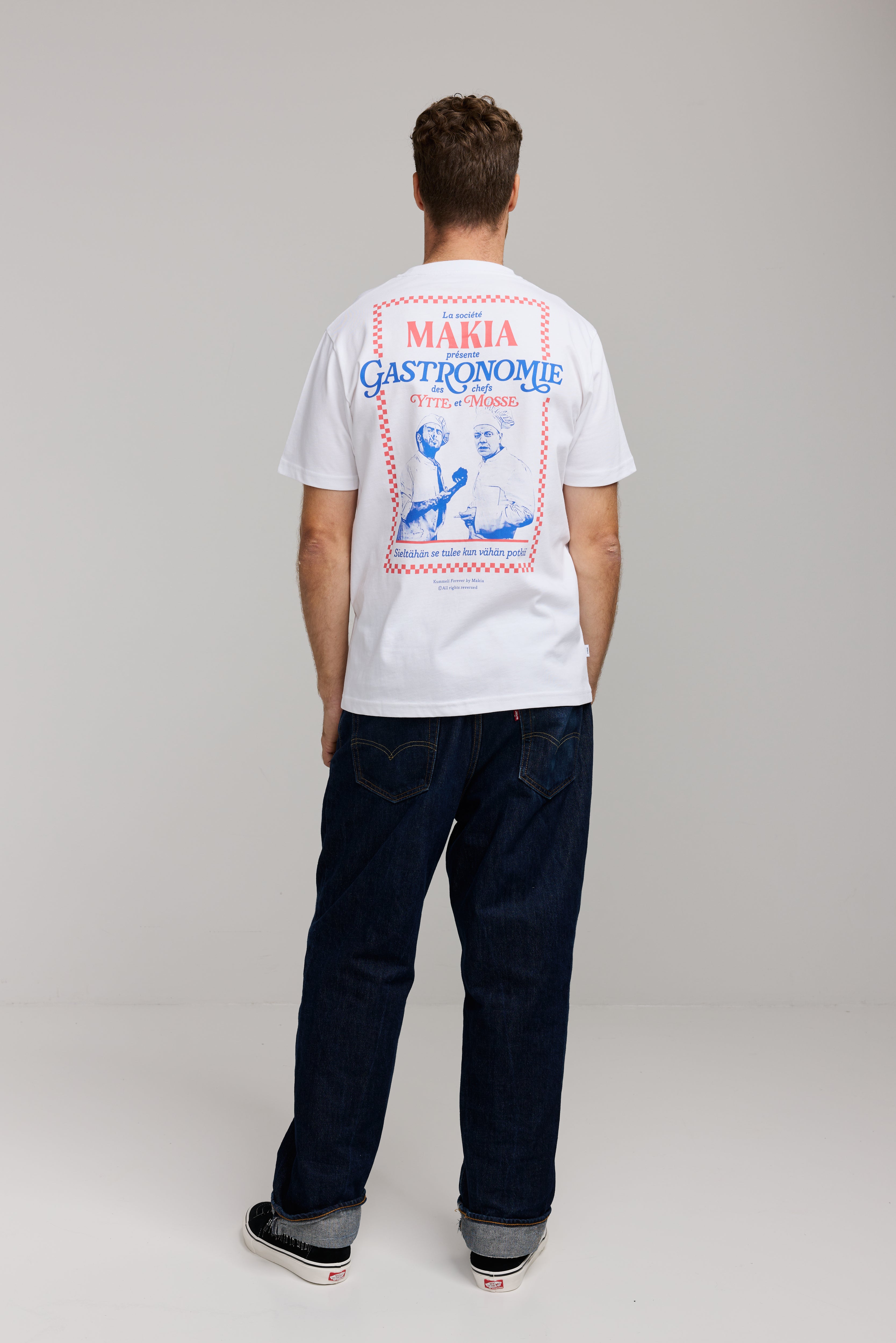 Makia Kummeli Gastronomie T-shirt, valkoinen
