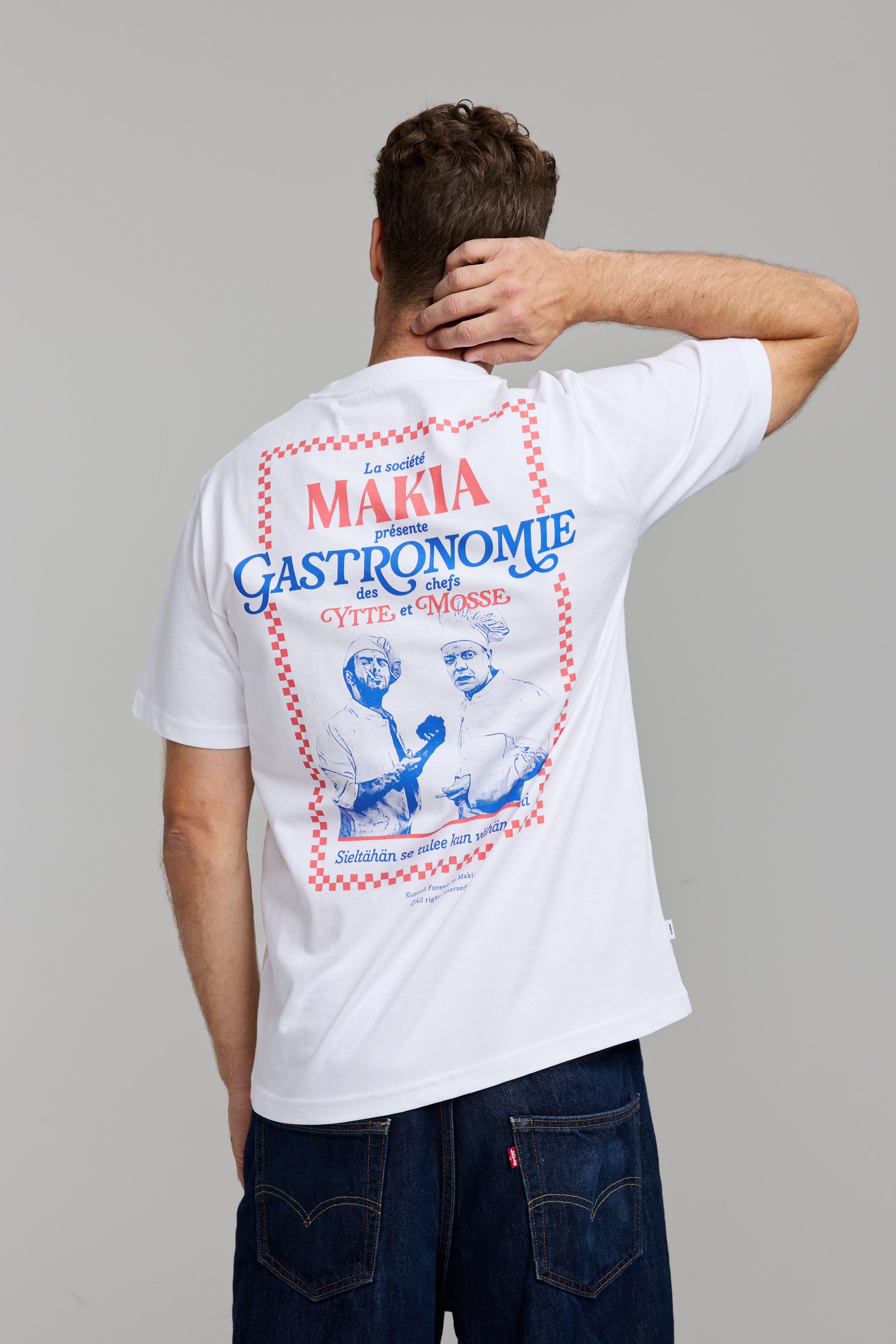 Makia Kummeli Gastronomie T-shirt, valkoinen