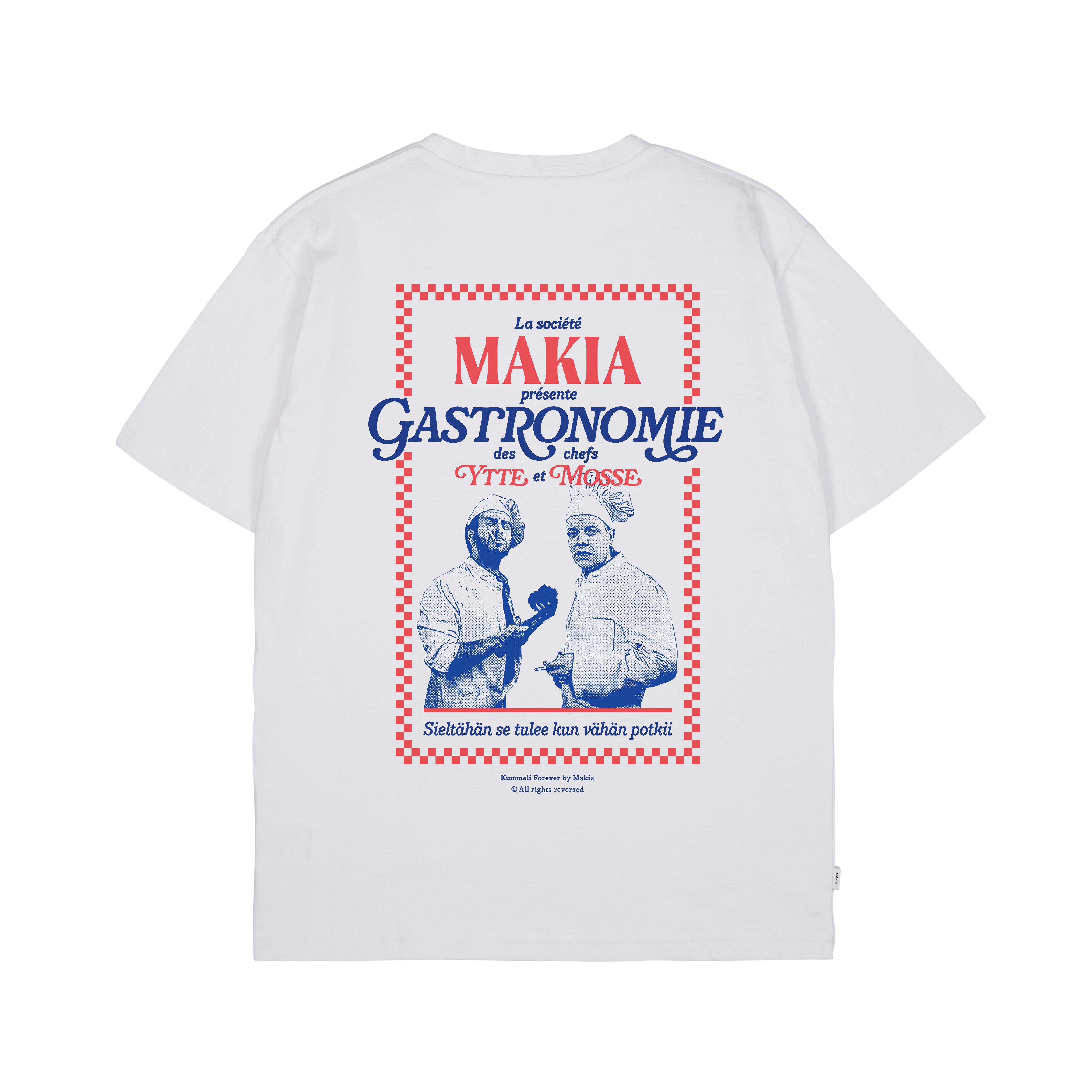 Makia Kummeli Gastronomie T-shirt, valkoinen