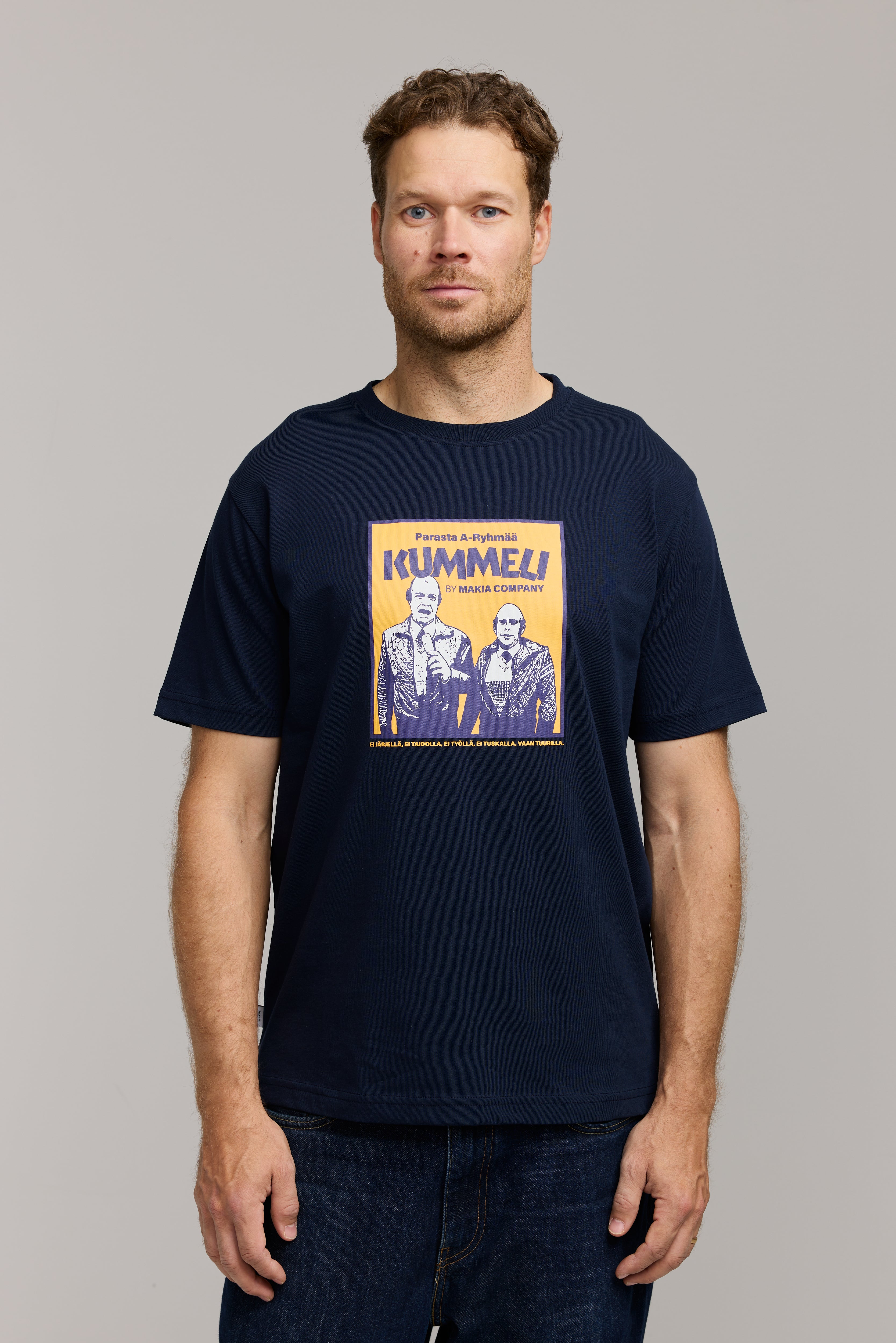 Makia Kummeli A-Ryhmä T-shirt, tummansininen