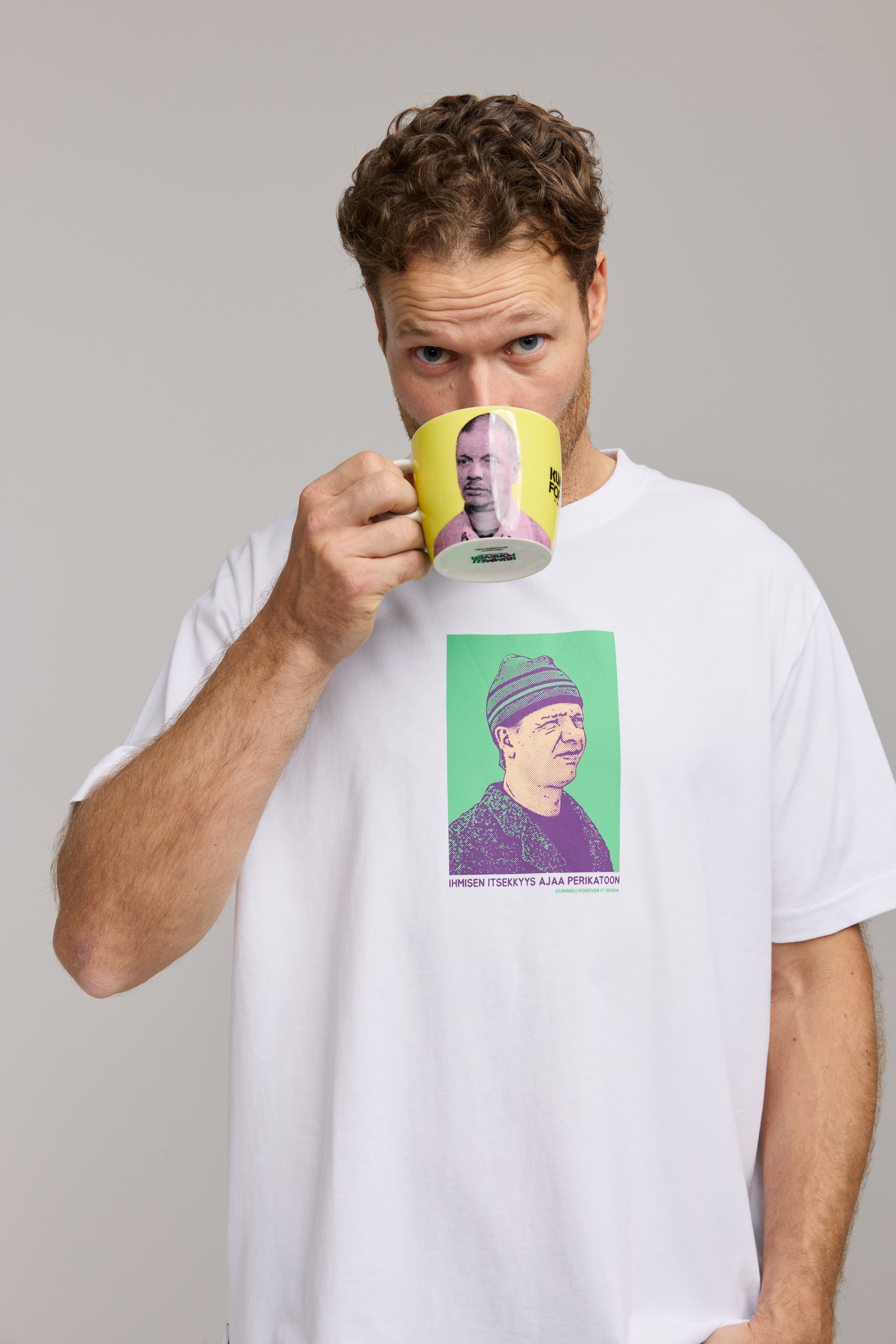 Makia Kummeli Ympäristöruutu T-shirt, valkoinen