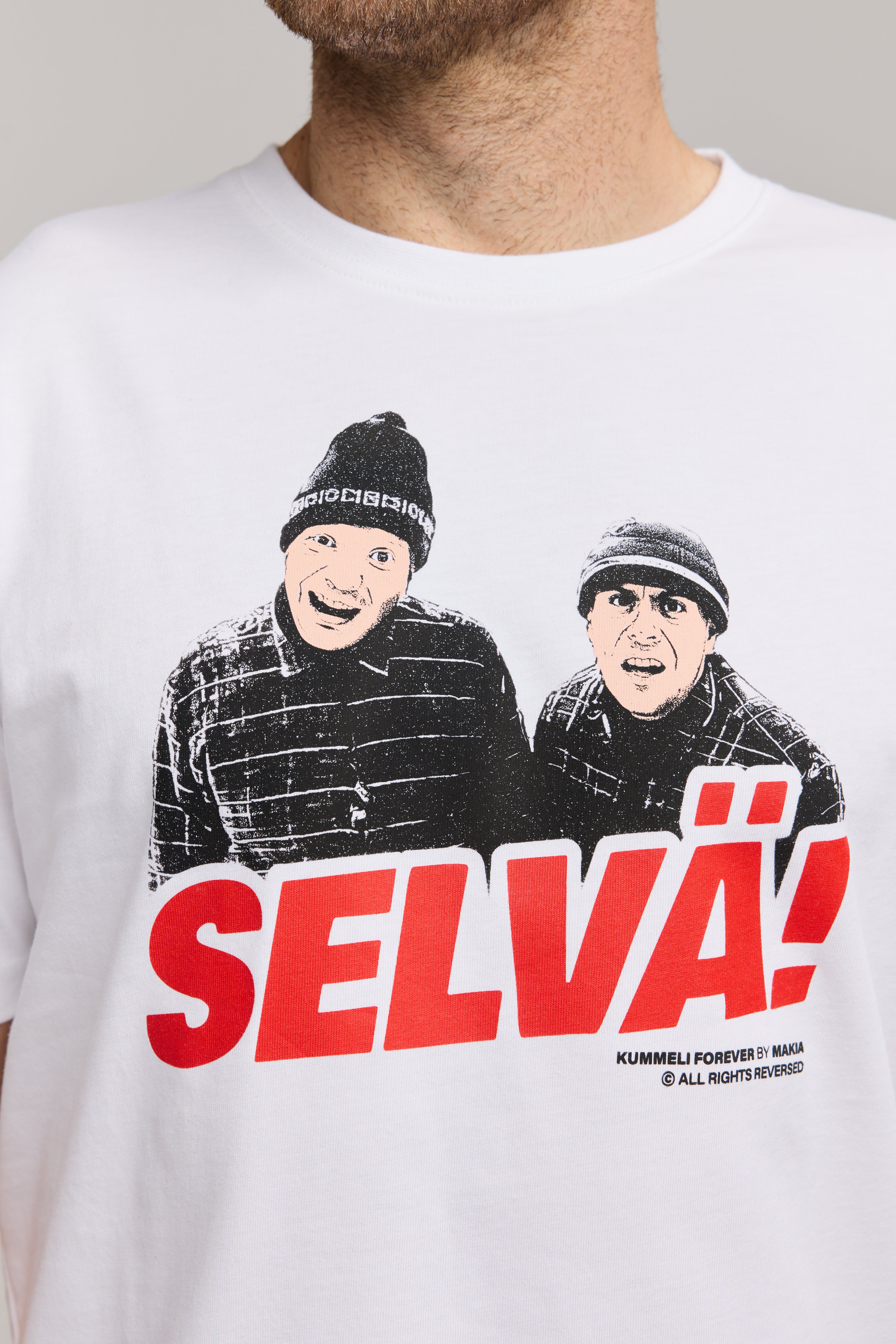 Makia Kummeli Selvä T-shirt, valkoinen