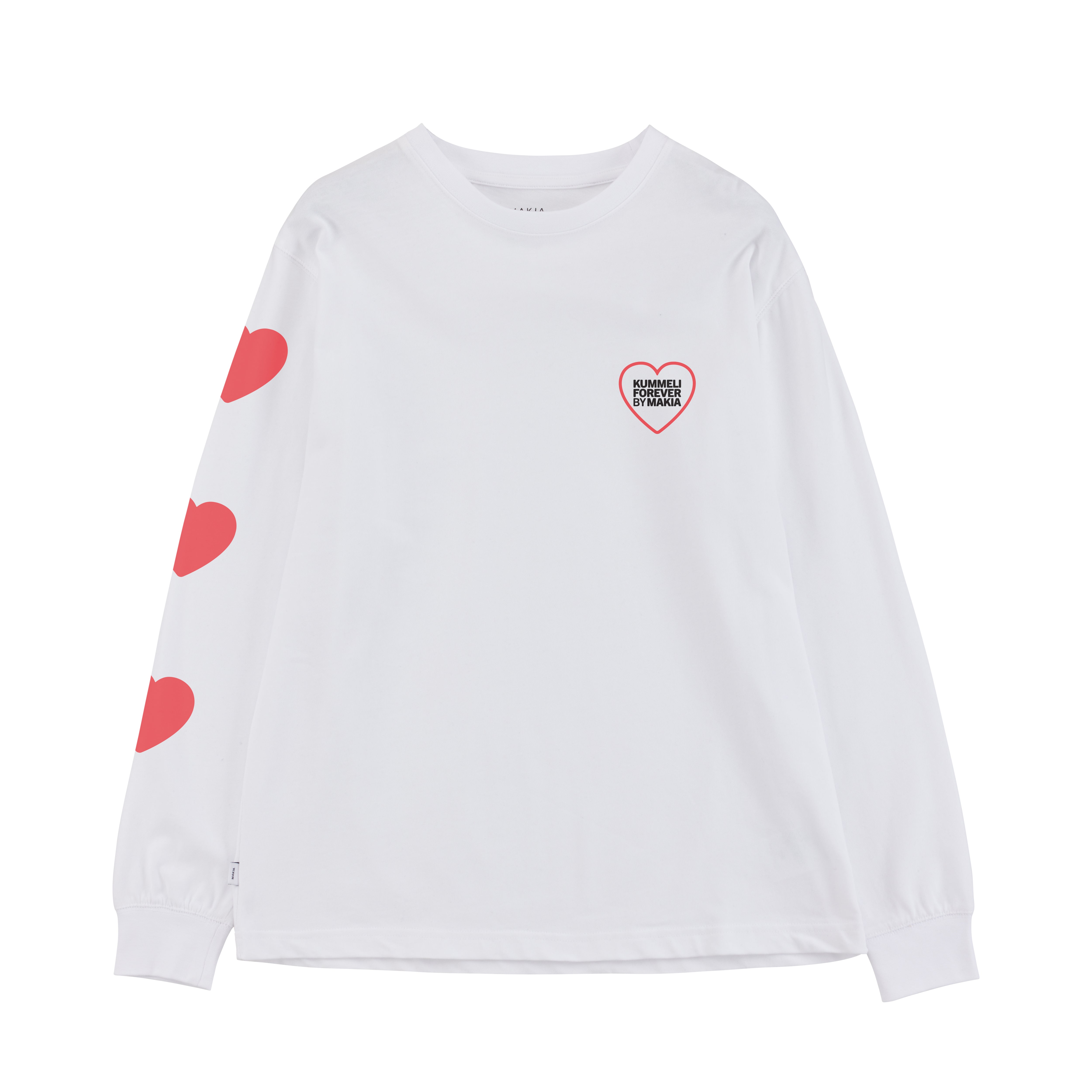 Makia Kummeli Seksipuhelin Long Sleeve, valkoinen