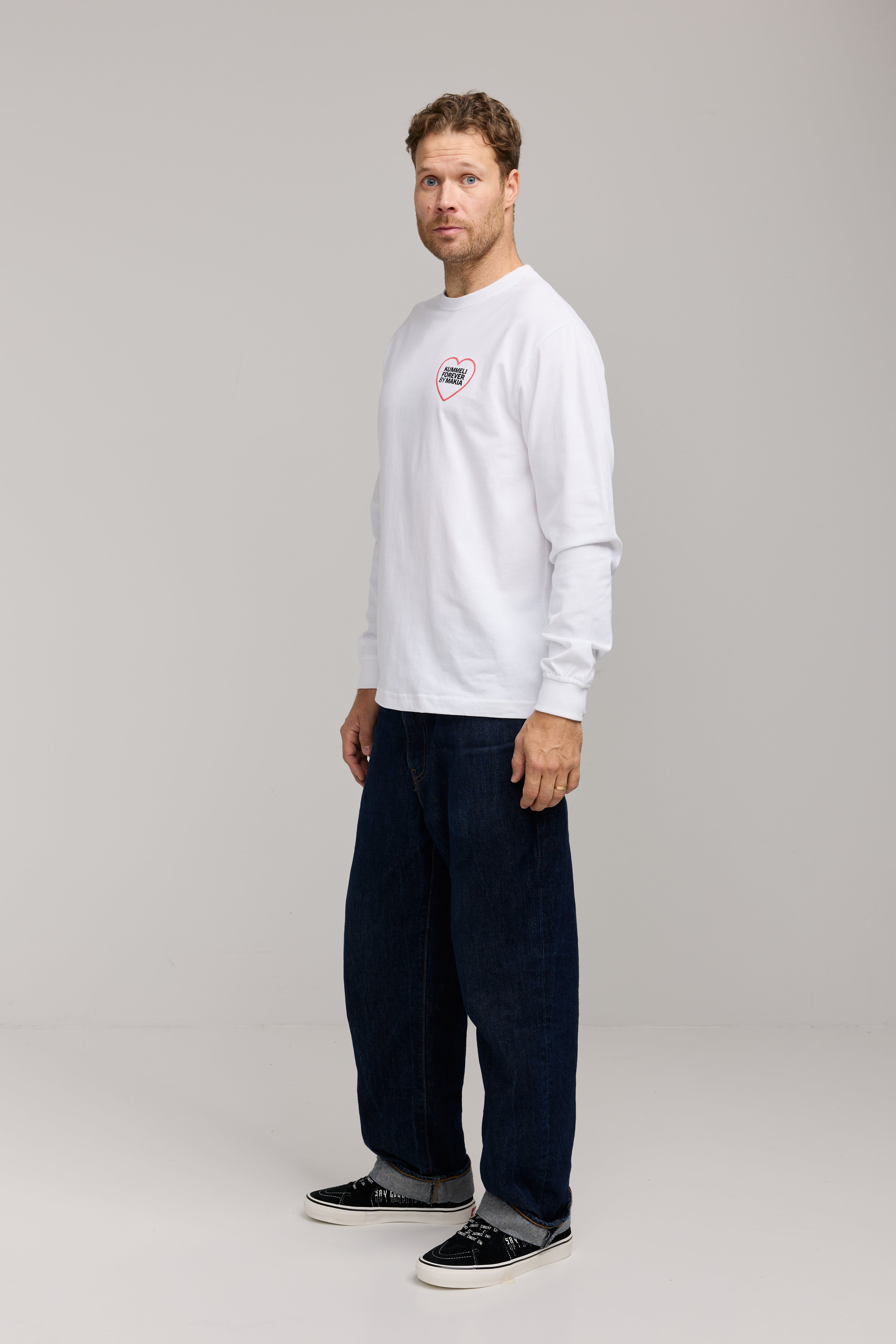 Makia Kummeli Seksipuhelin Long Sleeve, valkoinen