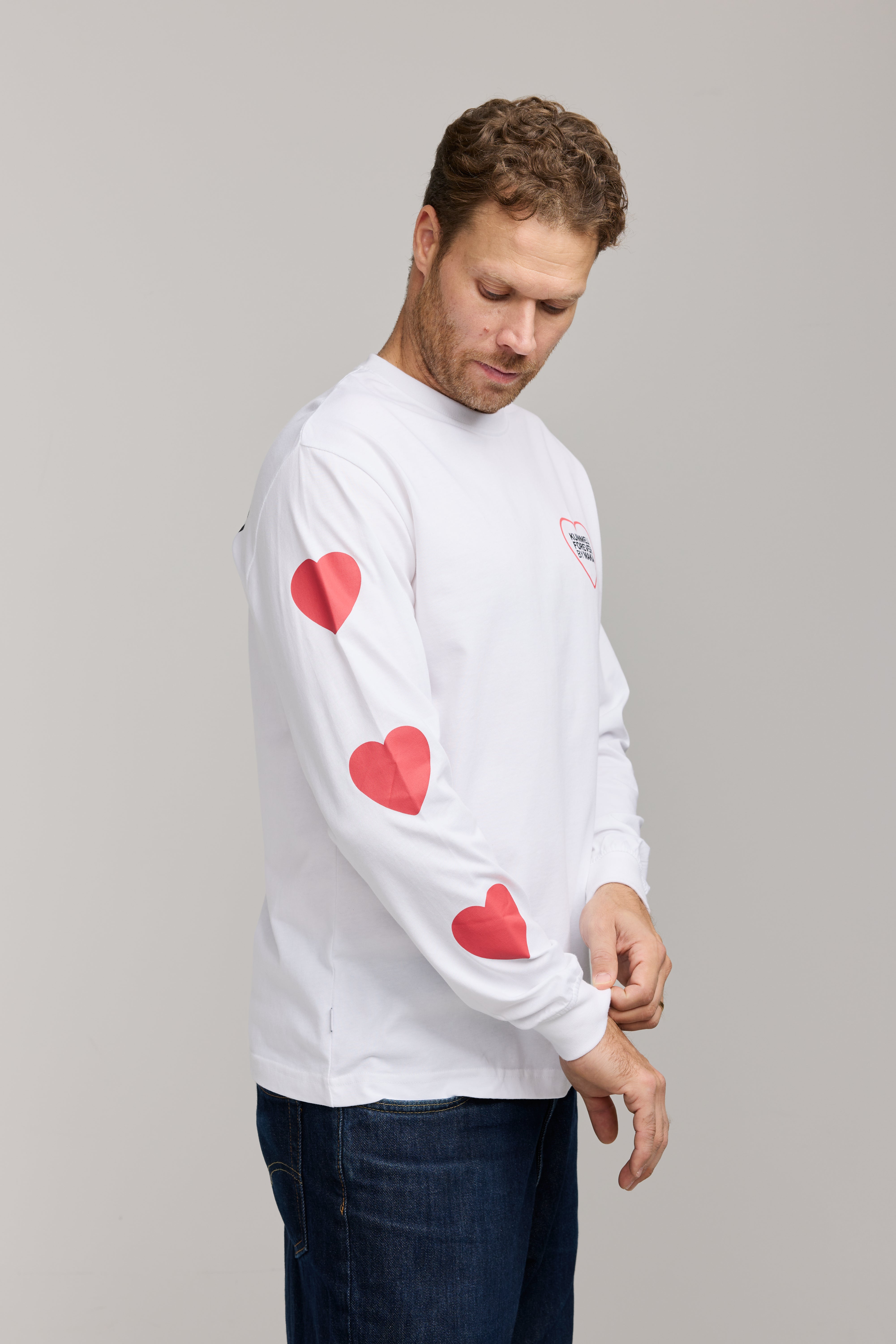 Makia Kummeli Seksipuhelin Long Sleeve, valkoinen