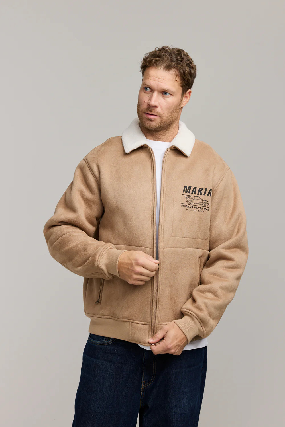 Makia Kummeli Racing Jacket, beige