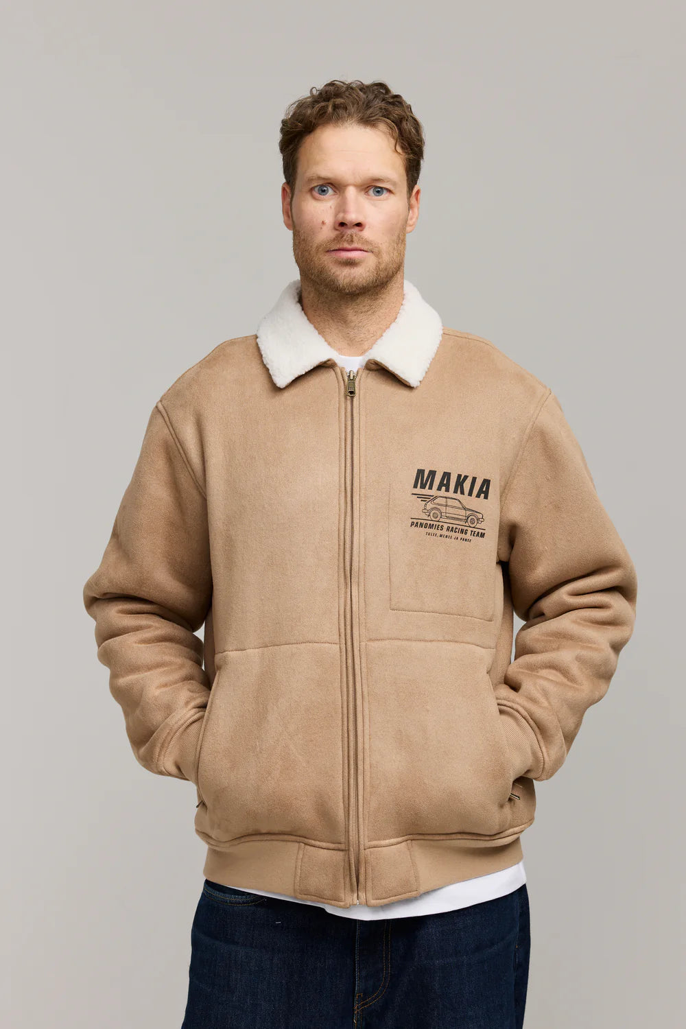 Makia Kummeli Racing Jacket, beige