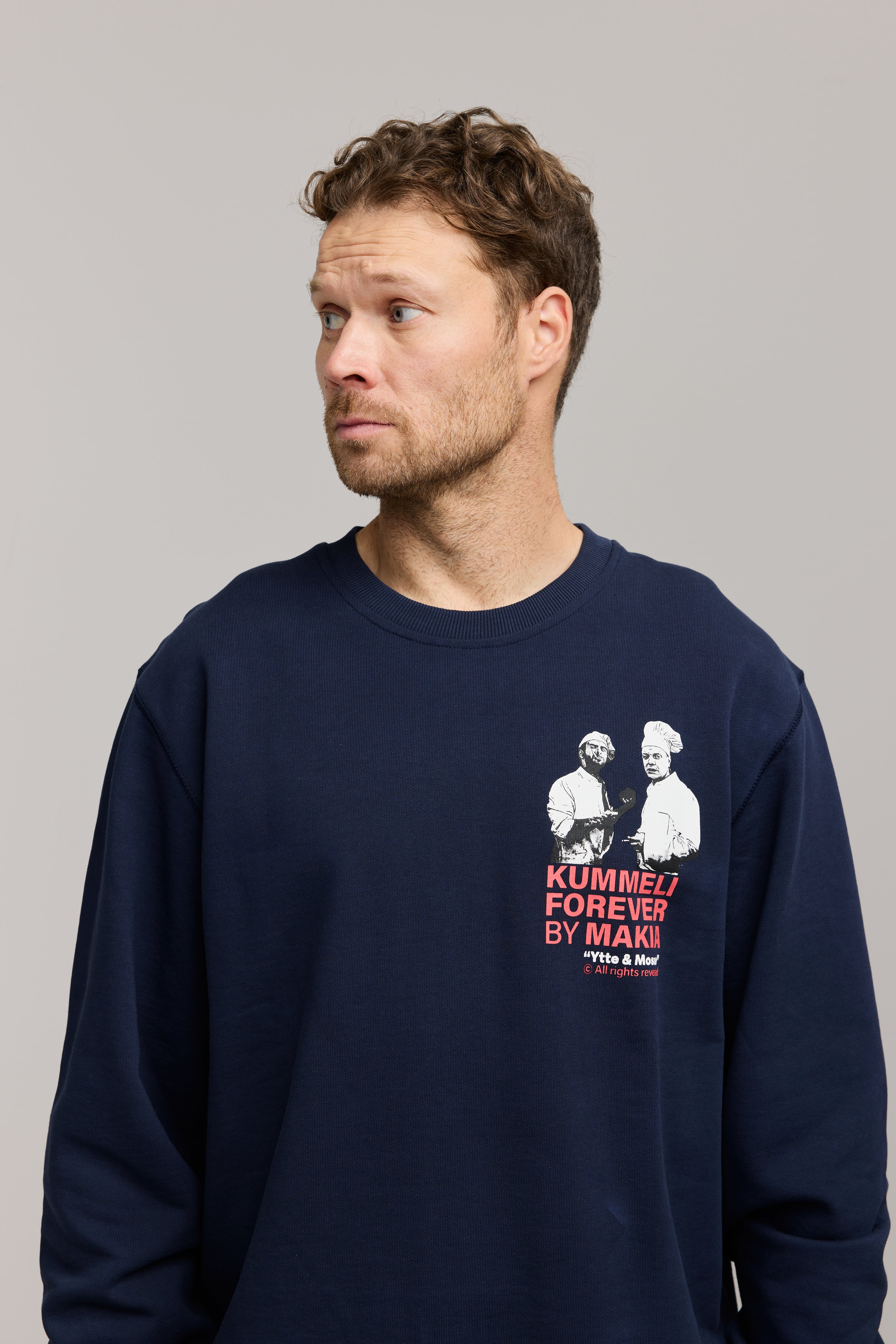Makia Kummeli Gastronomie Sweatshirt, tummansininen