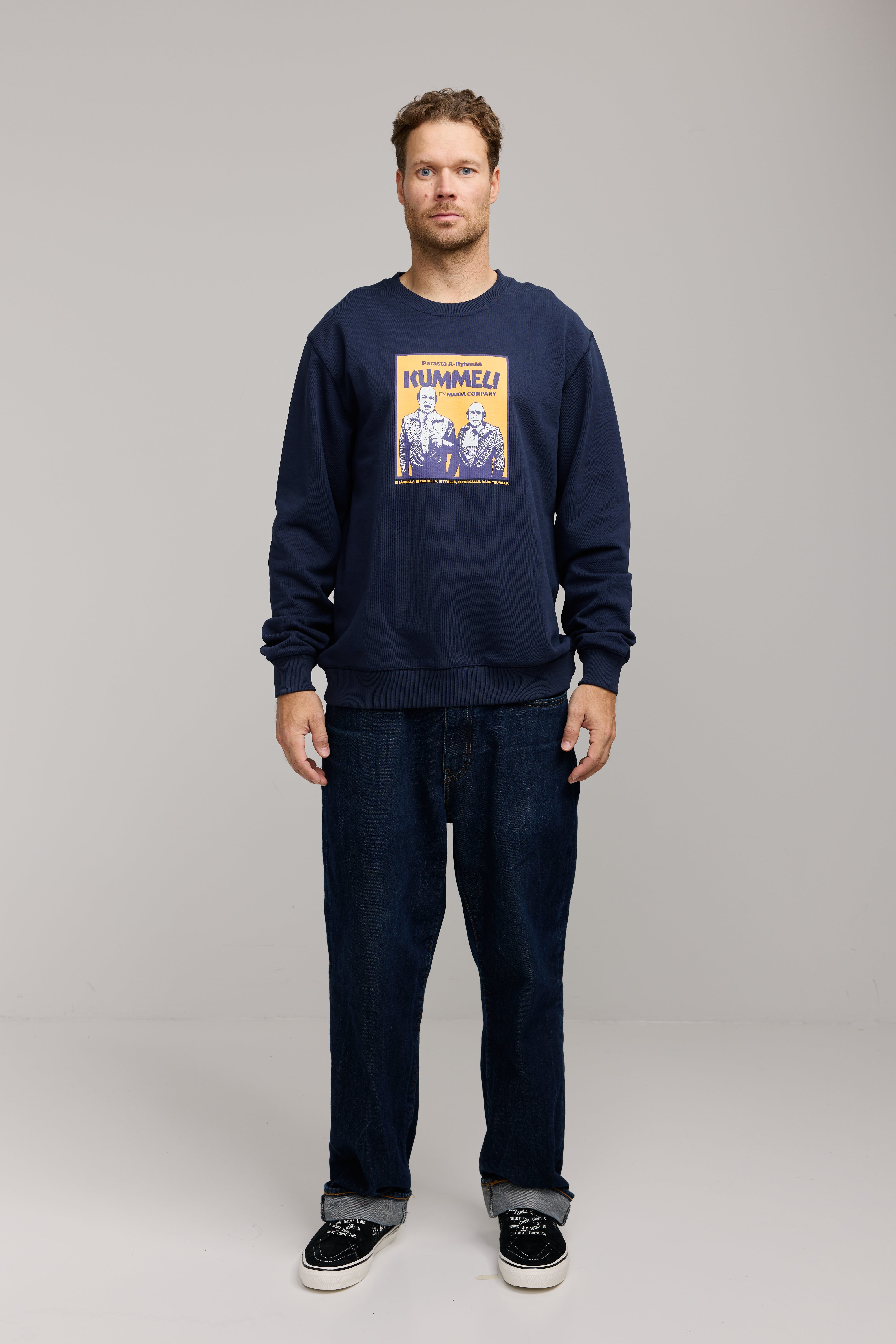 Makia Kummeli A-ryhmä Sweatshirt, tummansininen