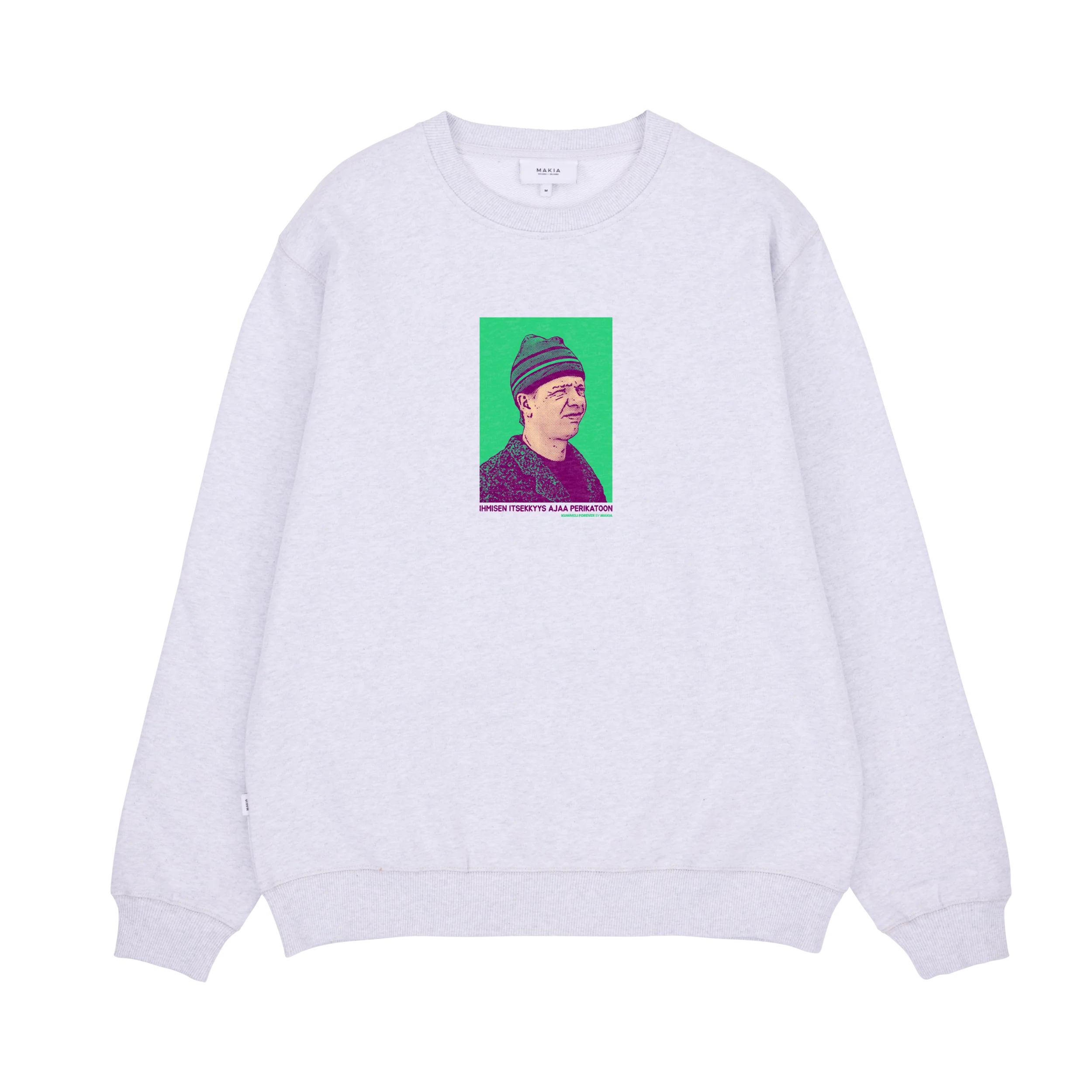 Makia Kummeli Ympäristöruutu Sweatshirt,  vaaleanharmaa