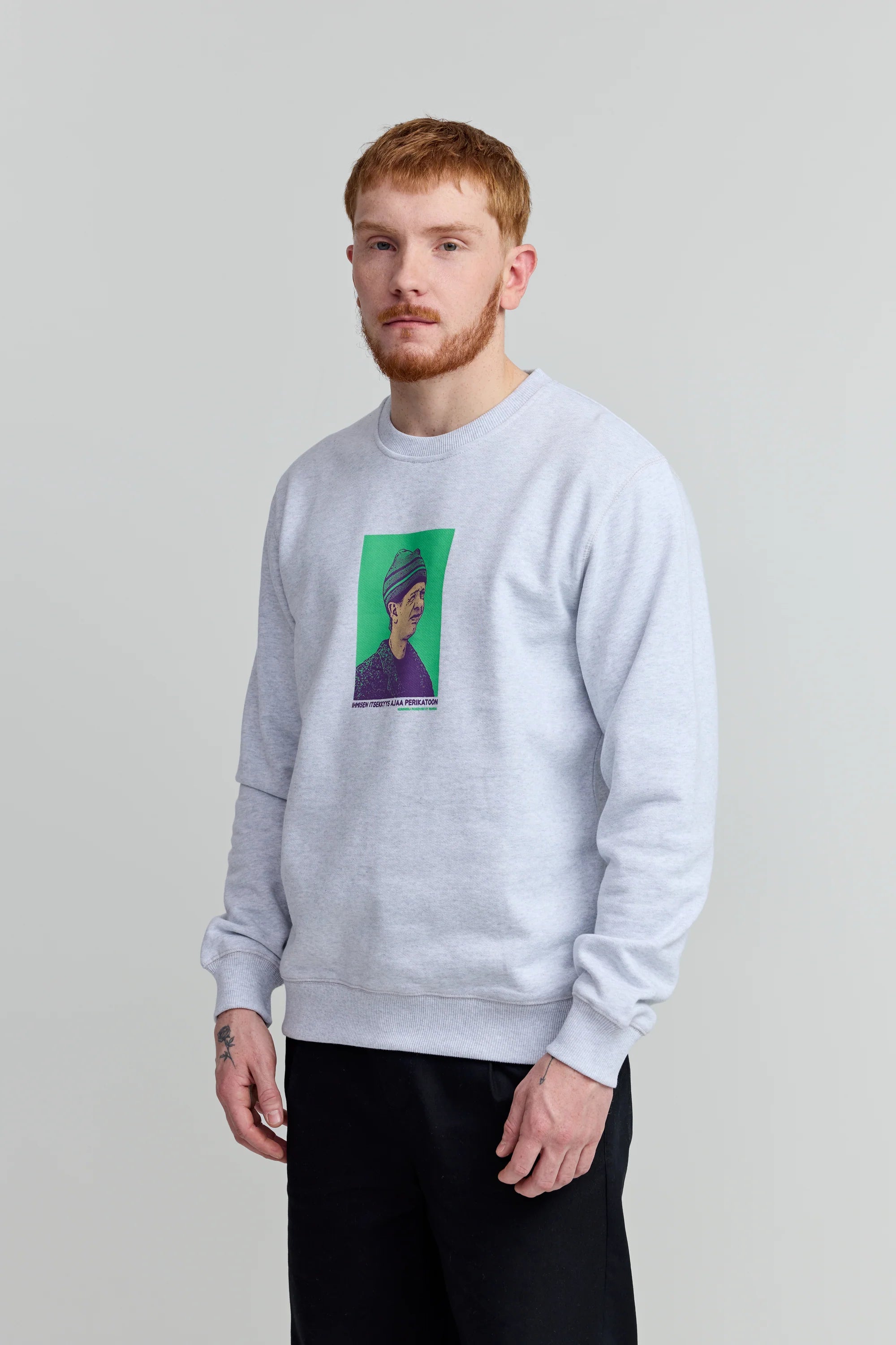 Makia Kummeli Ympäristöruutu Sweatshirt,  vaaleanharmaa