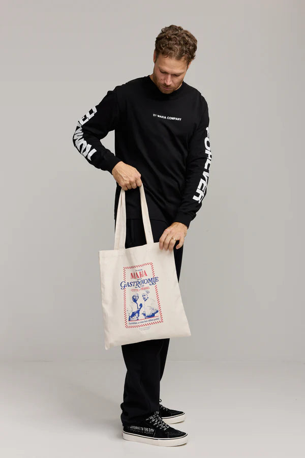 Makia Gastronomie Tote Bag, luonnonvalkoinen