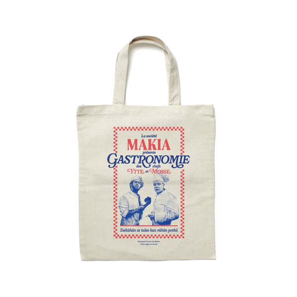 Makia Gastronomie Tote Bag, luonnonvalkoinen
