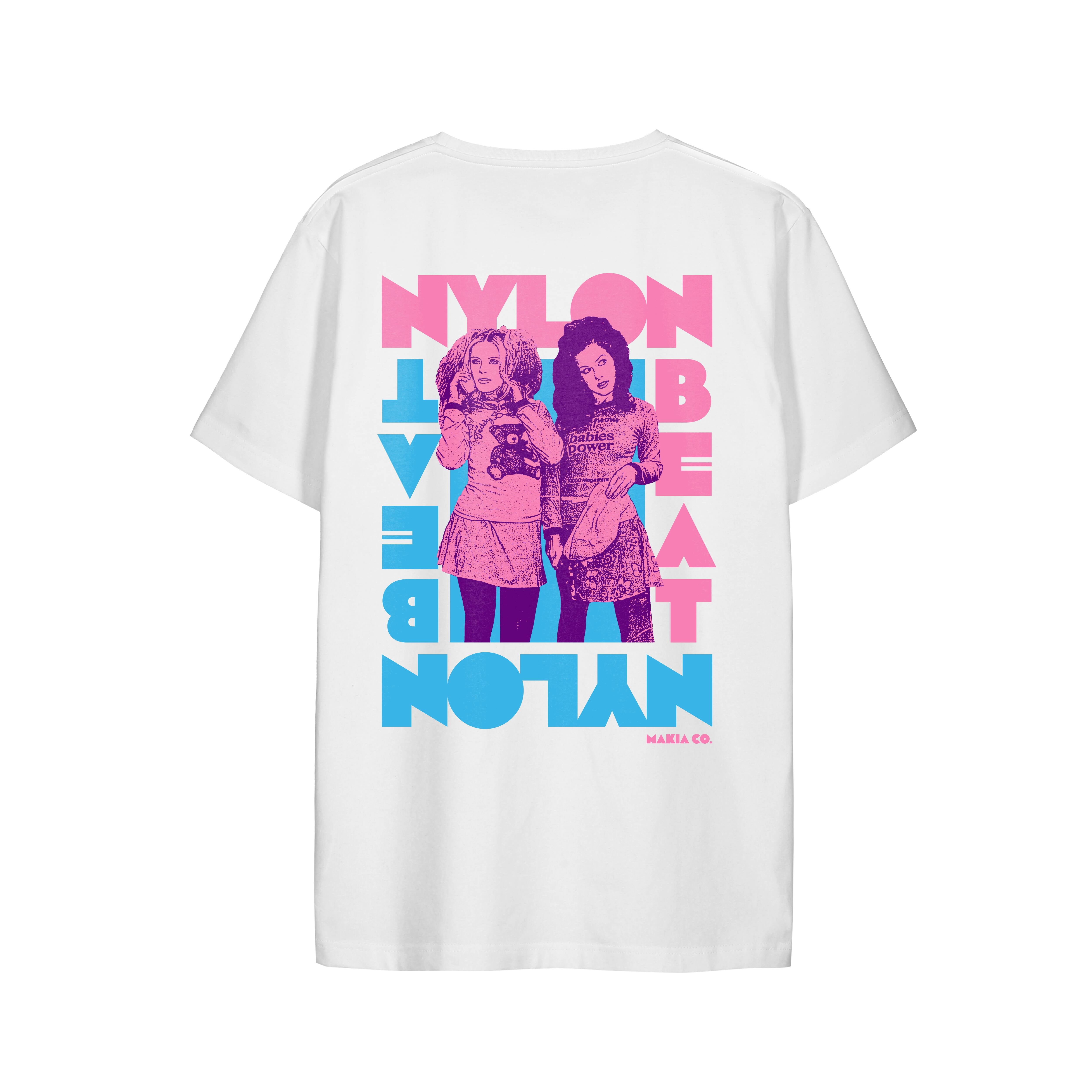Makia x Nylon Beat t-paita Jonna&Erin T-Shirt, valkoinen