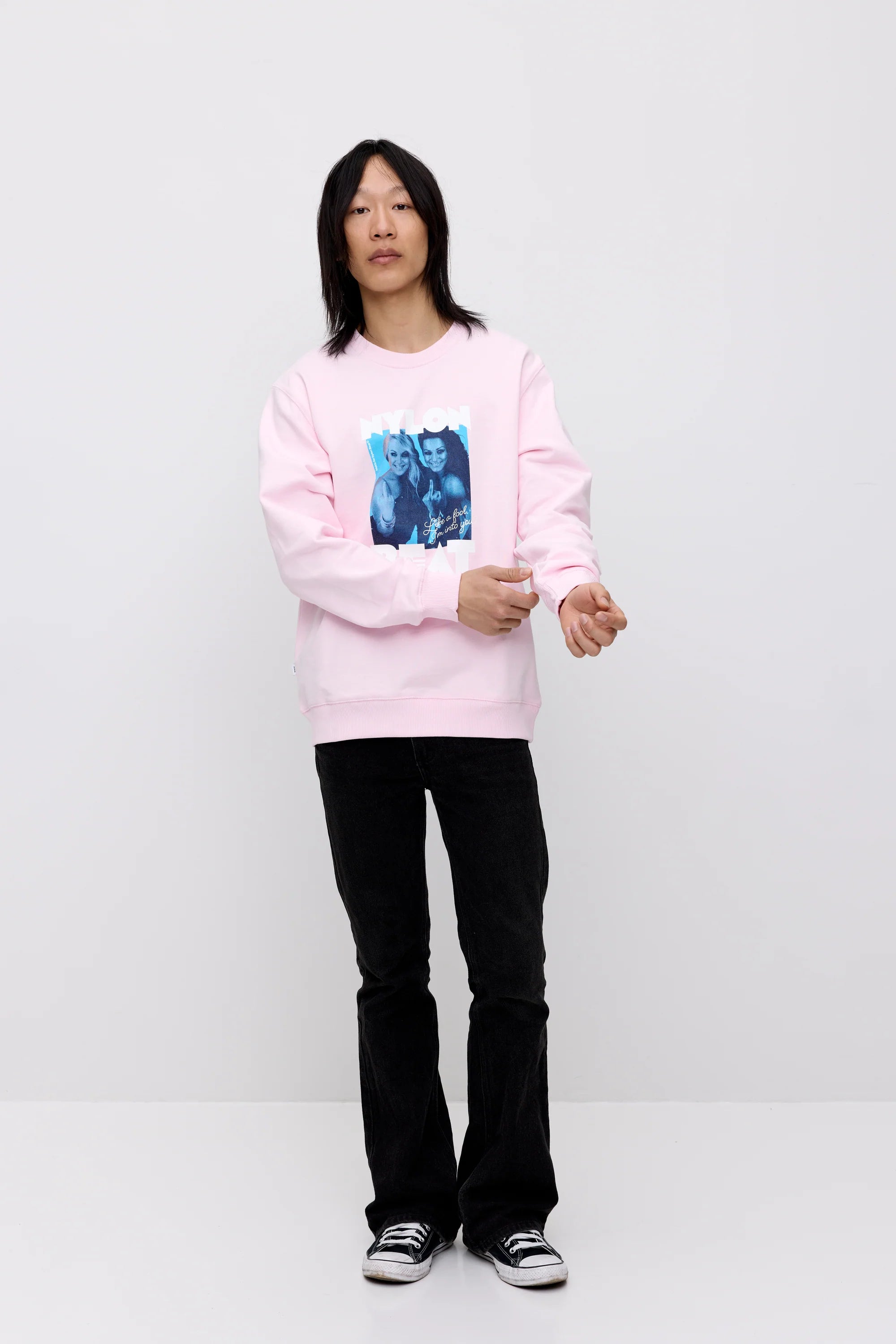 Makia x Nylon Beat collegepaita Like a Fool Sweatshirt, vaaleanpunainen
