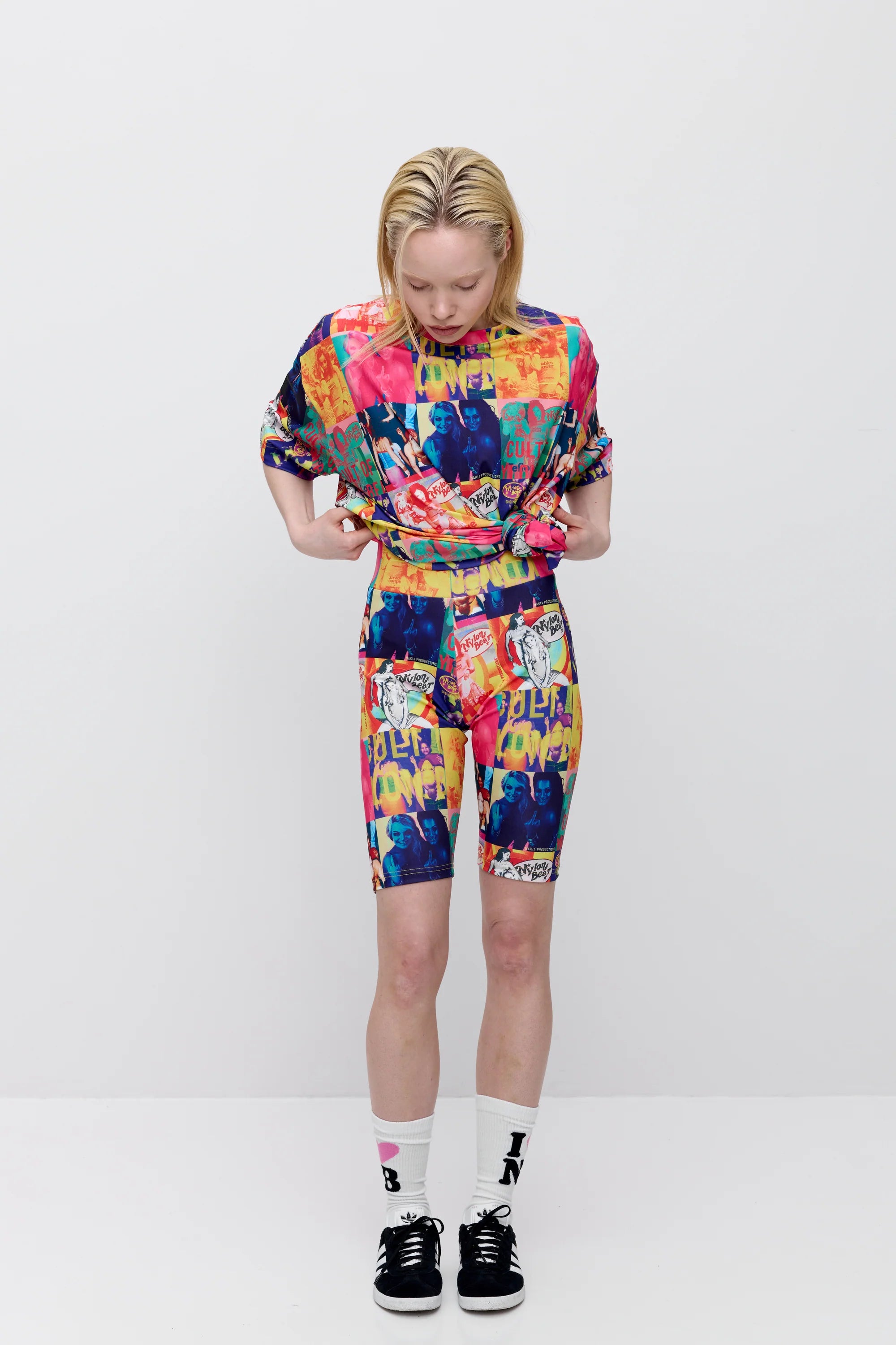 Makia x Nylon Beat shortsit Nylon Biker Shorts, monivärinen kuosi