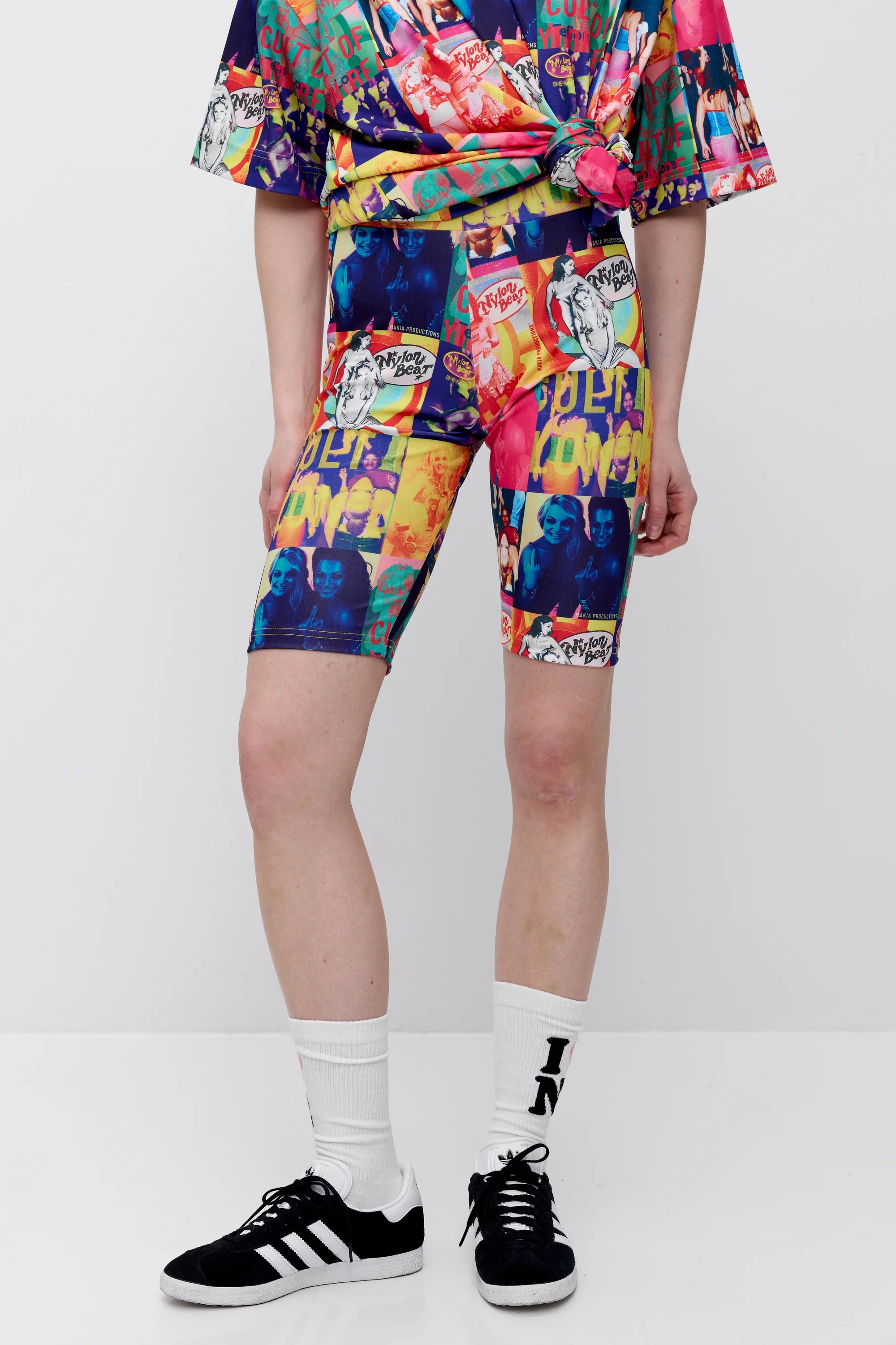 Makia x Nylon Beat shortsit Nylon Biker Shorts, monivärinen kuosi
