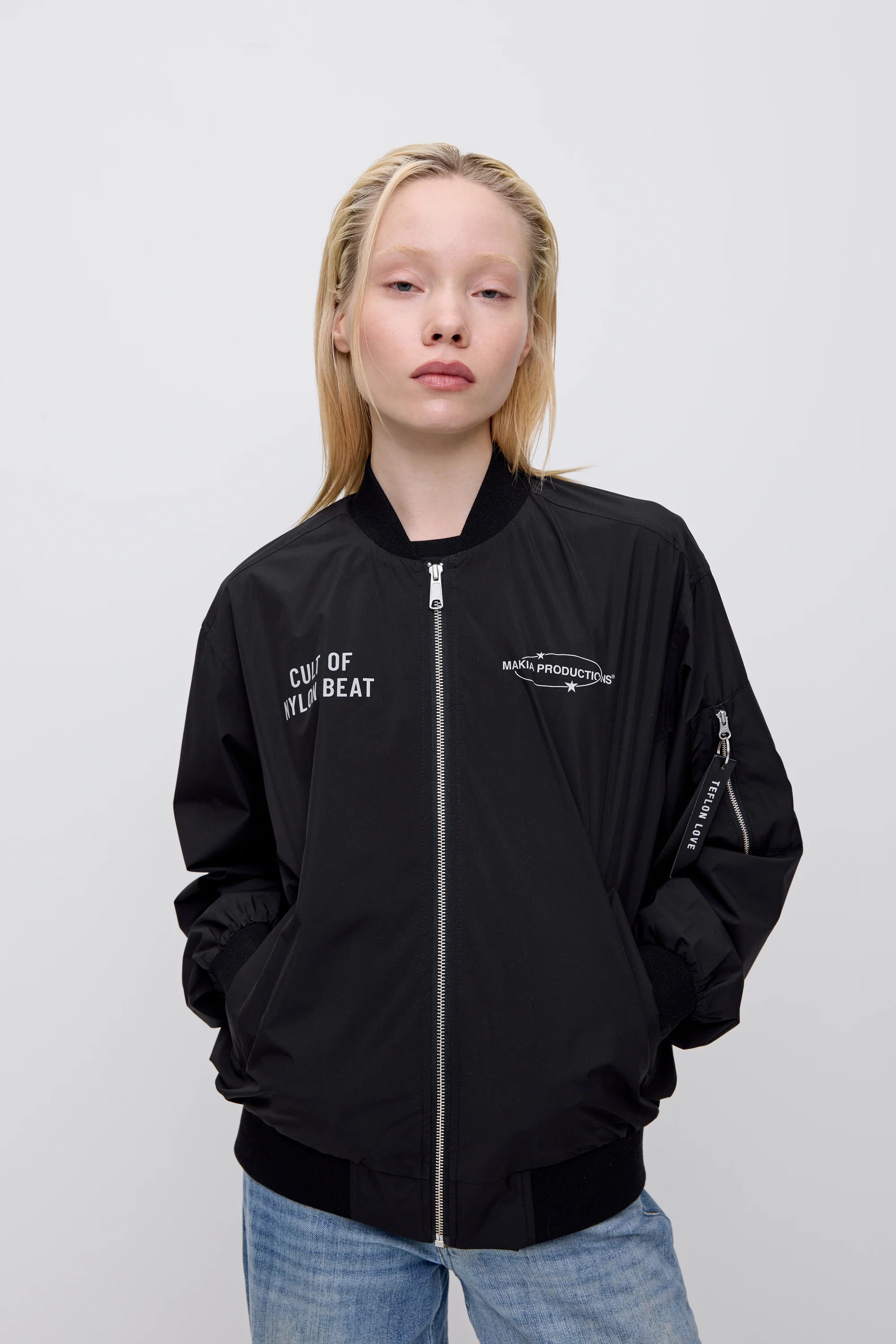Makia x Nylon Beat takki Nylon Jacket, musta