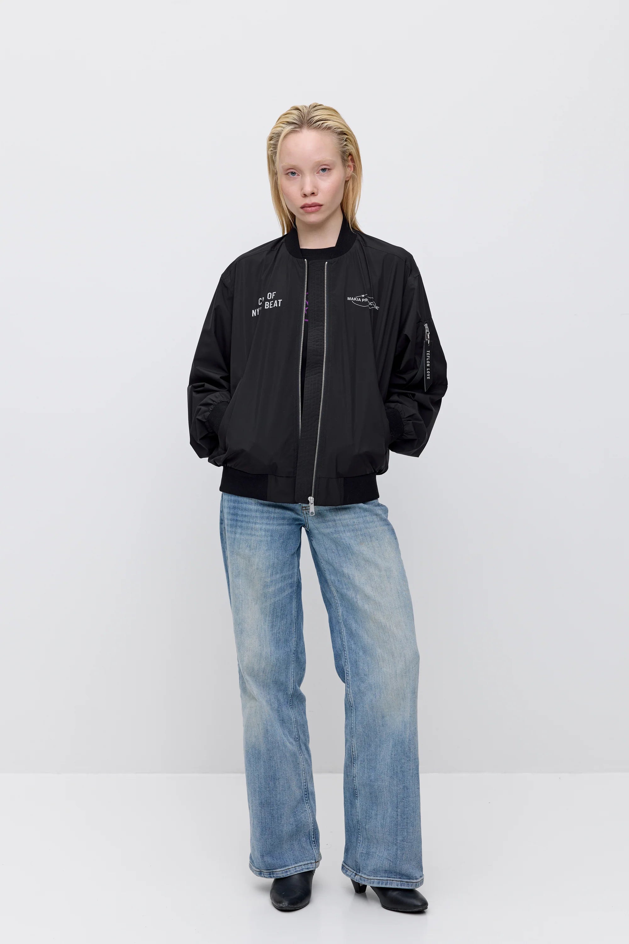 Makia x Nylon Beat takki Nylon Jacket, musta