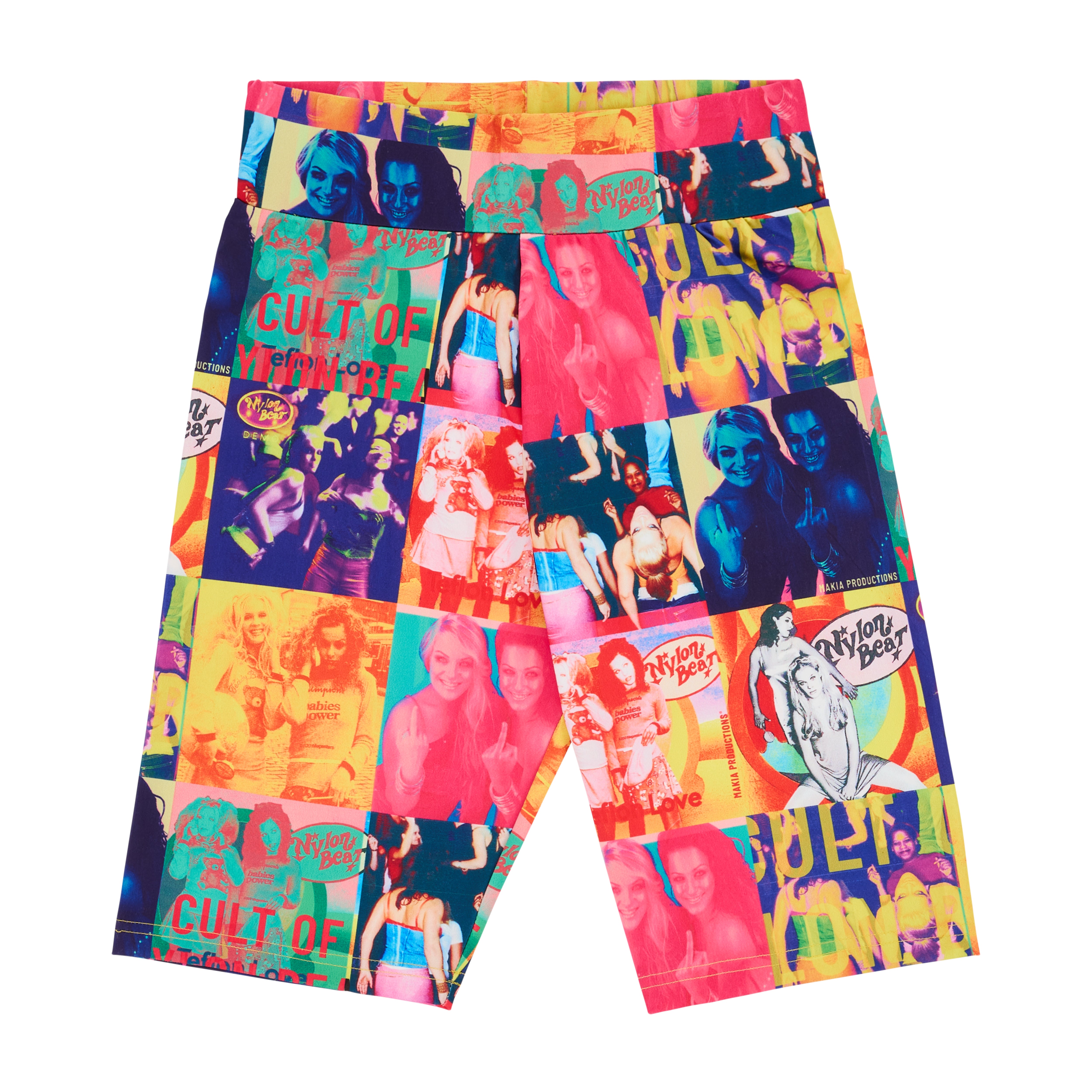 Makia x Nylon Beat shortsit Nylon Biker Shorts, monivärinen kuosi