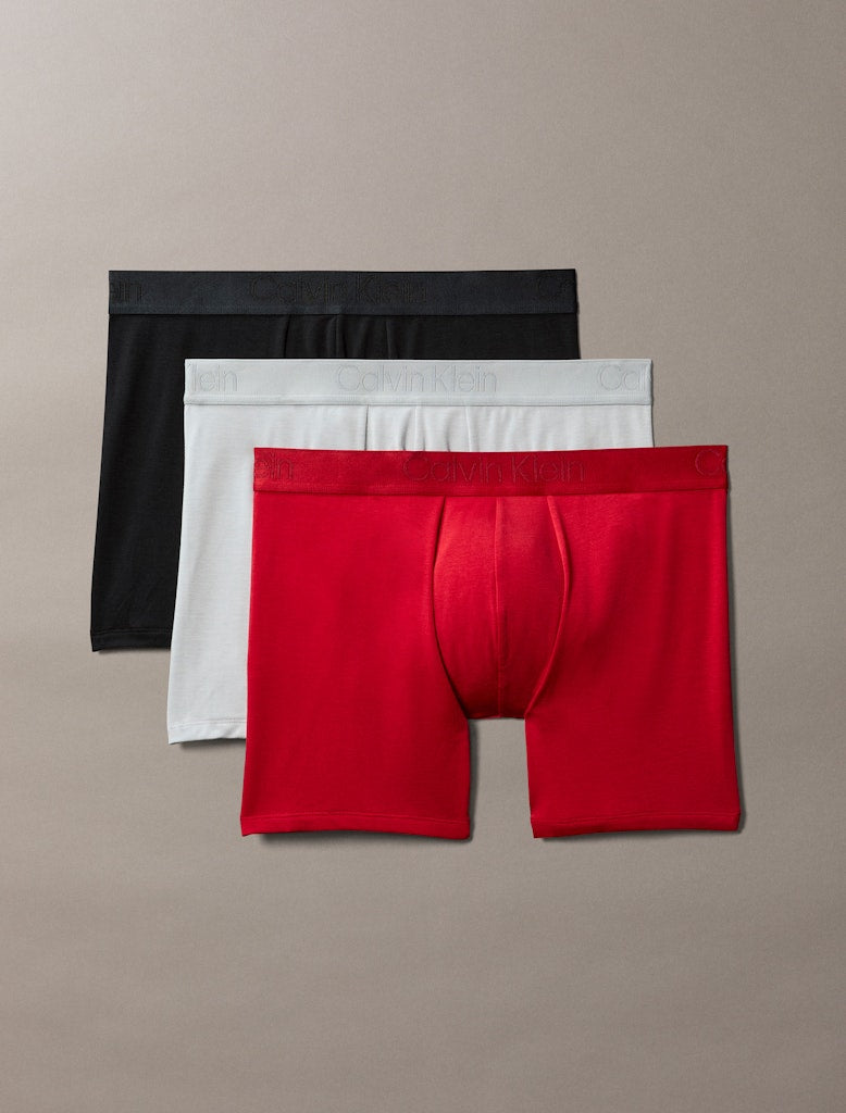 Calvin Klein BOXER BRIEF 3 PACK, punainen