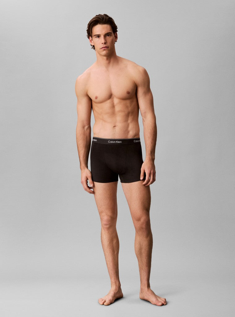 Calvin Klein miesten alushousut Relaxed Fit Trunk 3 Pack Icon Cotton Stretch, viininpunainen