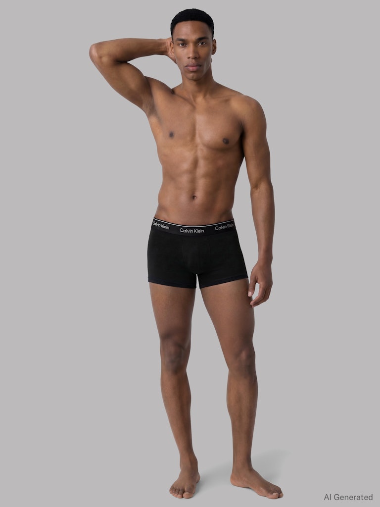 Calvin Klein miesten bokserit 3kpl K Relaxed Fit Trunk 3PK, musta