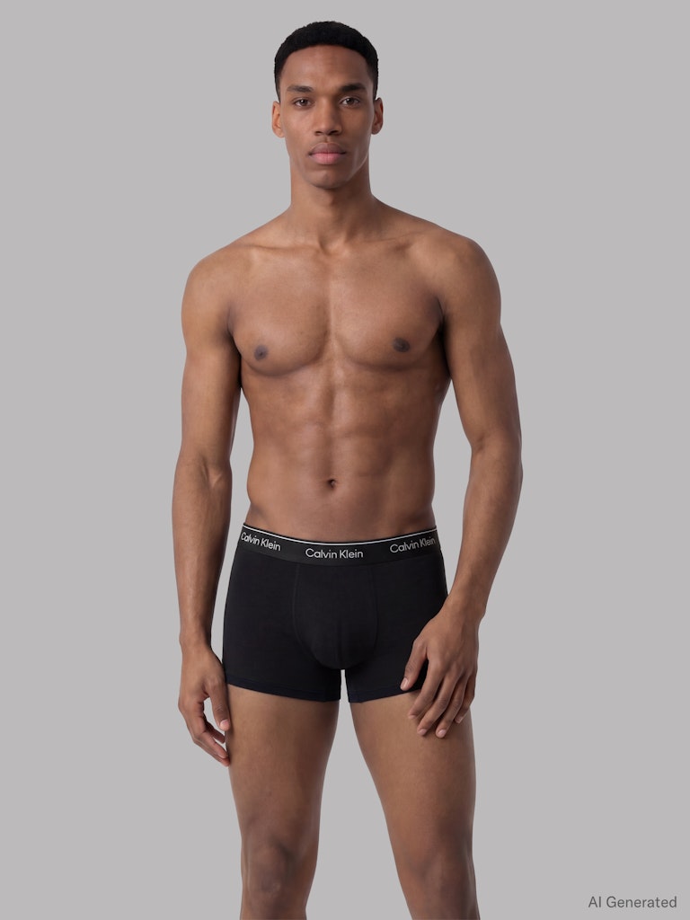 Calvin Klein miesten bokserit 3kpl K Relaxed Fit Trunk 3PK, musta