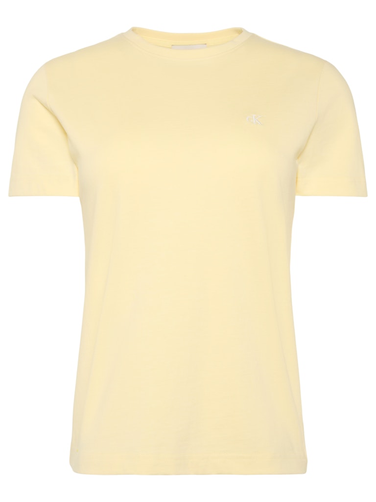 Calvin Klein Jeans naisten t-paita SS Monogram Crew Tee, sitruunankeltainen
