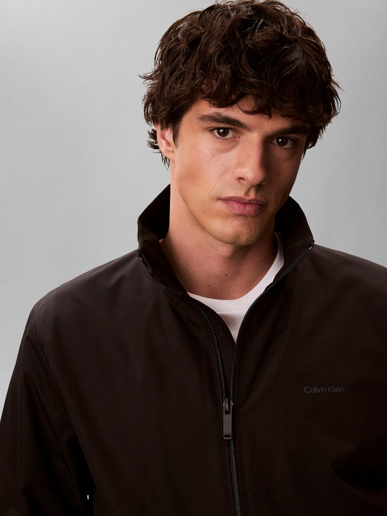 Calvin Klein Menswear tuulitakki LS Nylon Stand Collar Windbreaker, musta