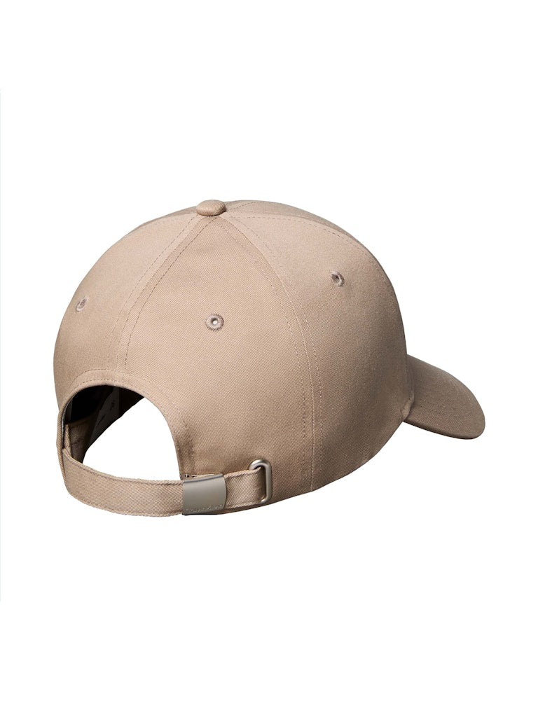 Calvin Klein Accessories naisten lippis Monogram Embroidery Baseball Cap, vaalean beige, säädettävä taakse ommeltu lippalakki pehmeästä kankaasta, minimalistinen muotoilu.