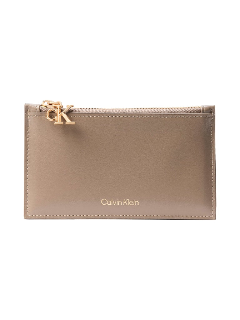 Calvin Klein naisten lompakko CK Zip Cardcase 6CC, beige
