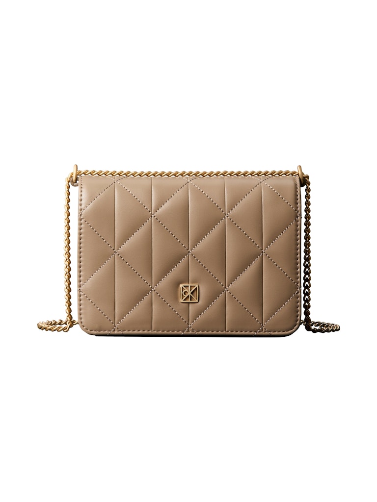 Calvin Klein Accessories naisten laukku QUILTED MINI CHAIN BAG, vaalea beige
