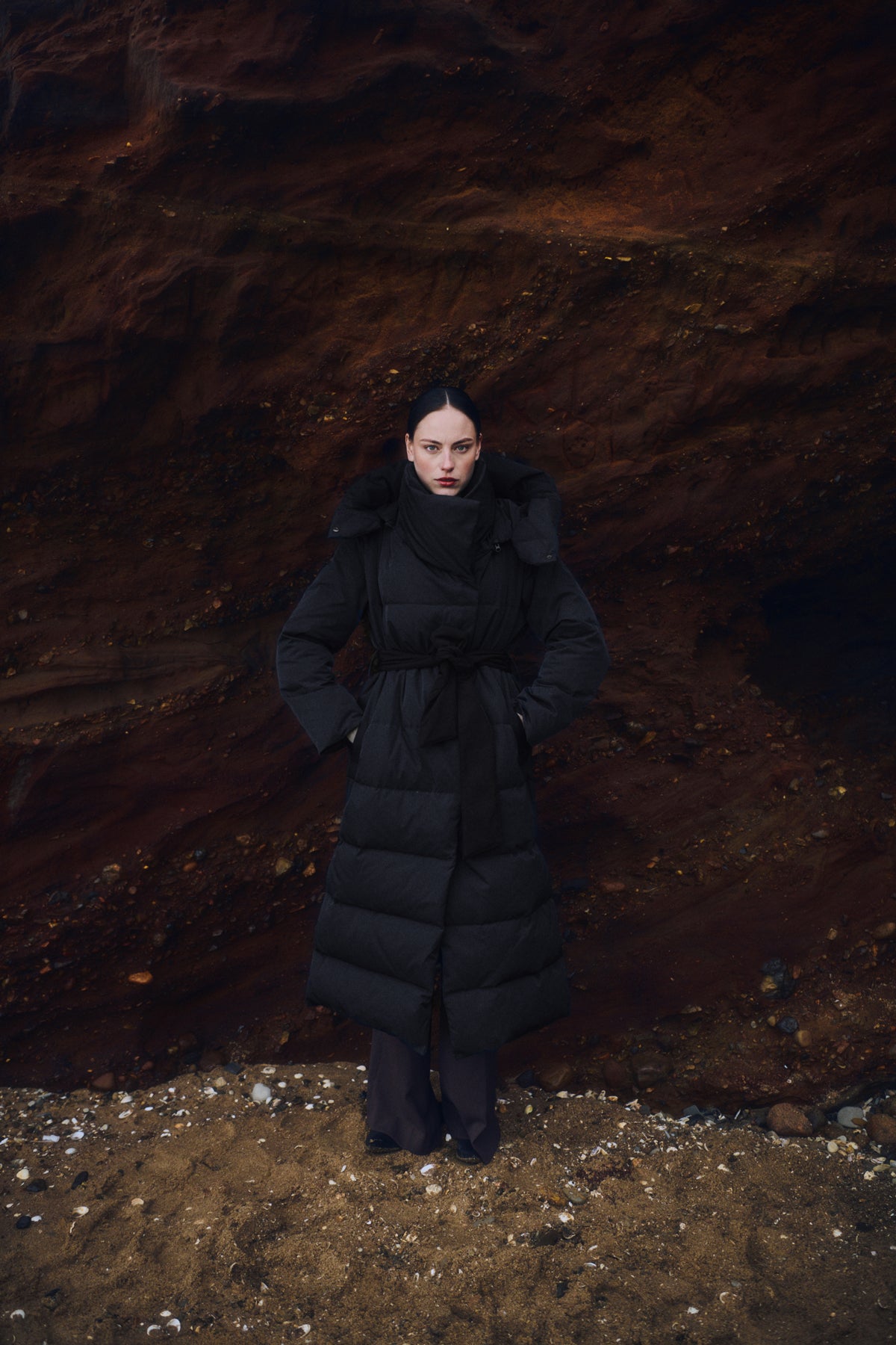 Copenhagen Muse naisten takki Micco Hat Coat, musta