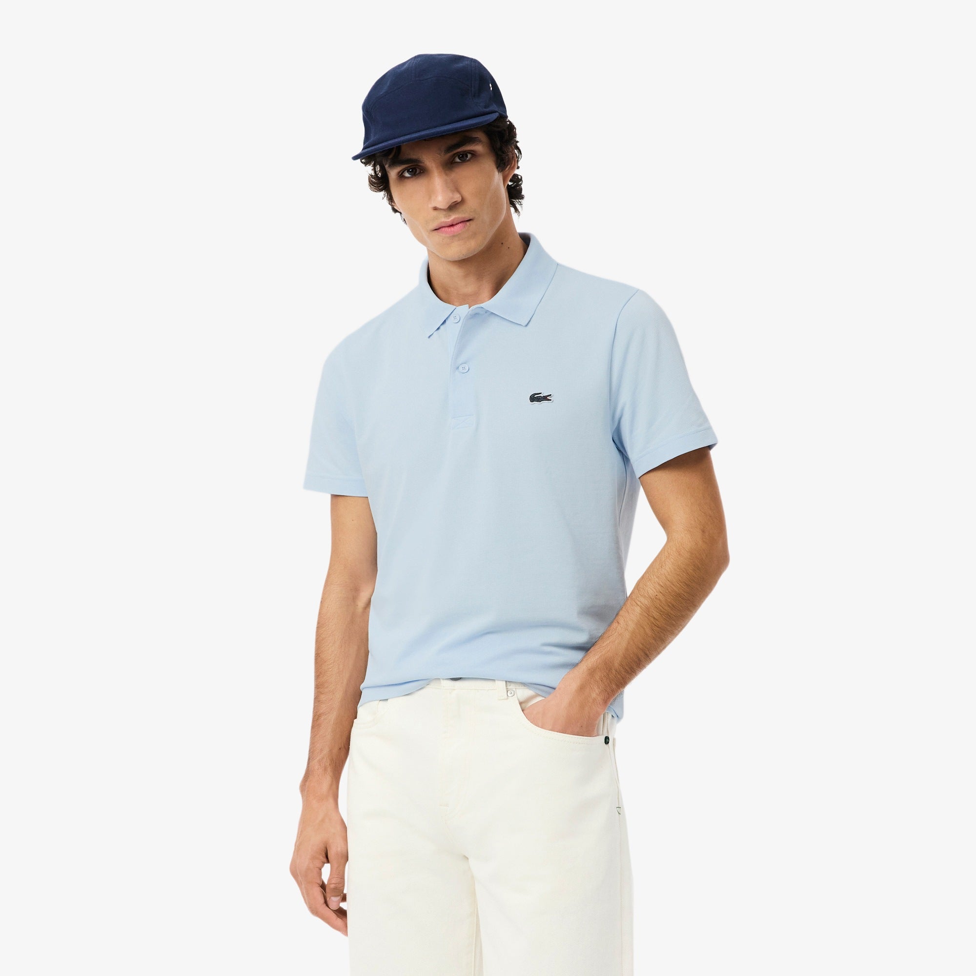 Lacoste miesten pikeepaita Reg Fit Sport Cotton Blend Polo Shirt,  vaaleansininen