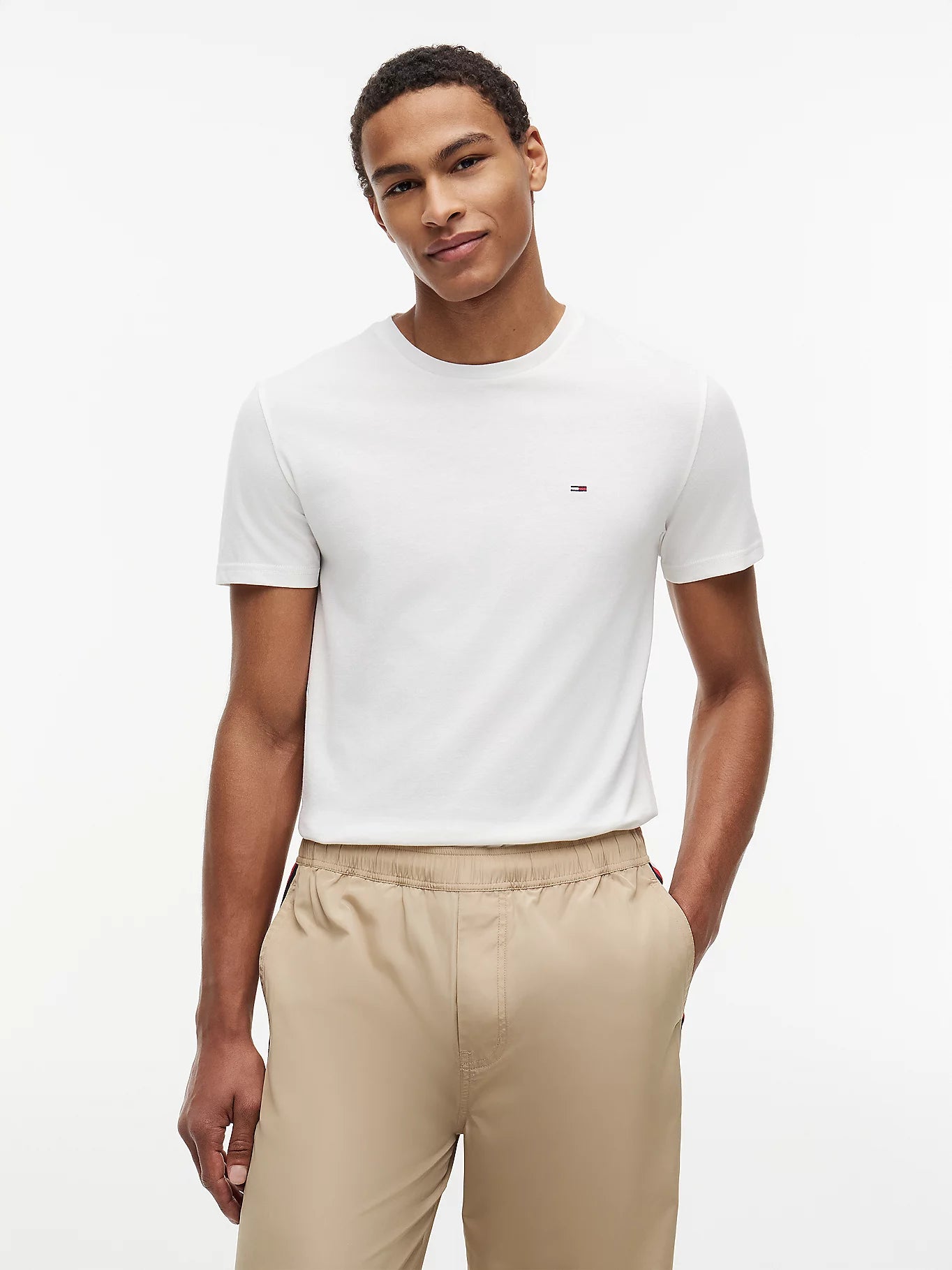 Tommy Jeans miesten t-paita Extra Slim, valkoinen
