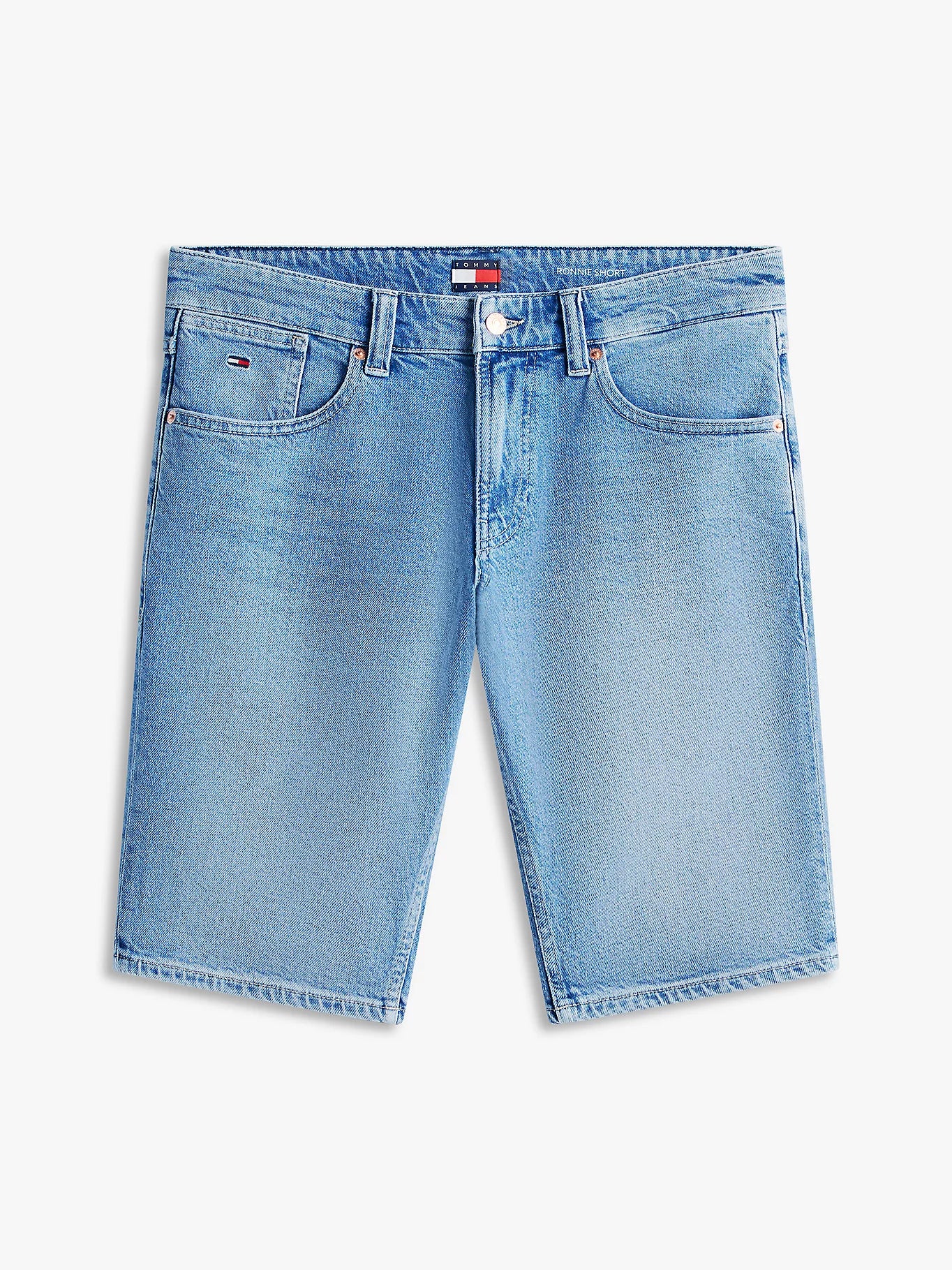 Tommy Jeans miesten farkkushortsit Ronnie Short BJ8131, sininen indigo