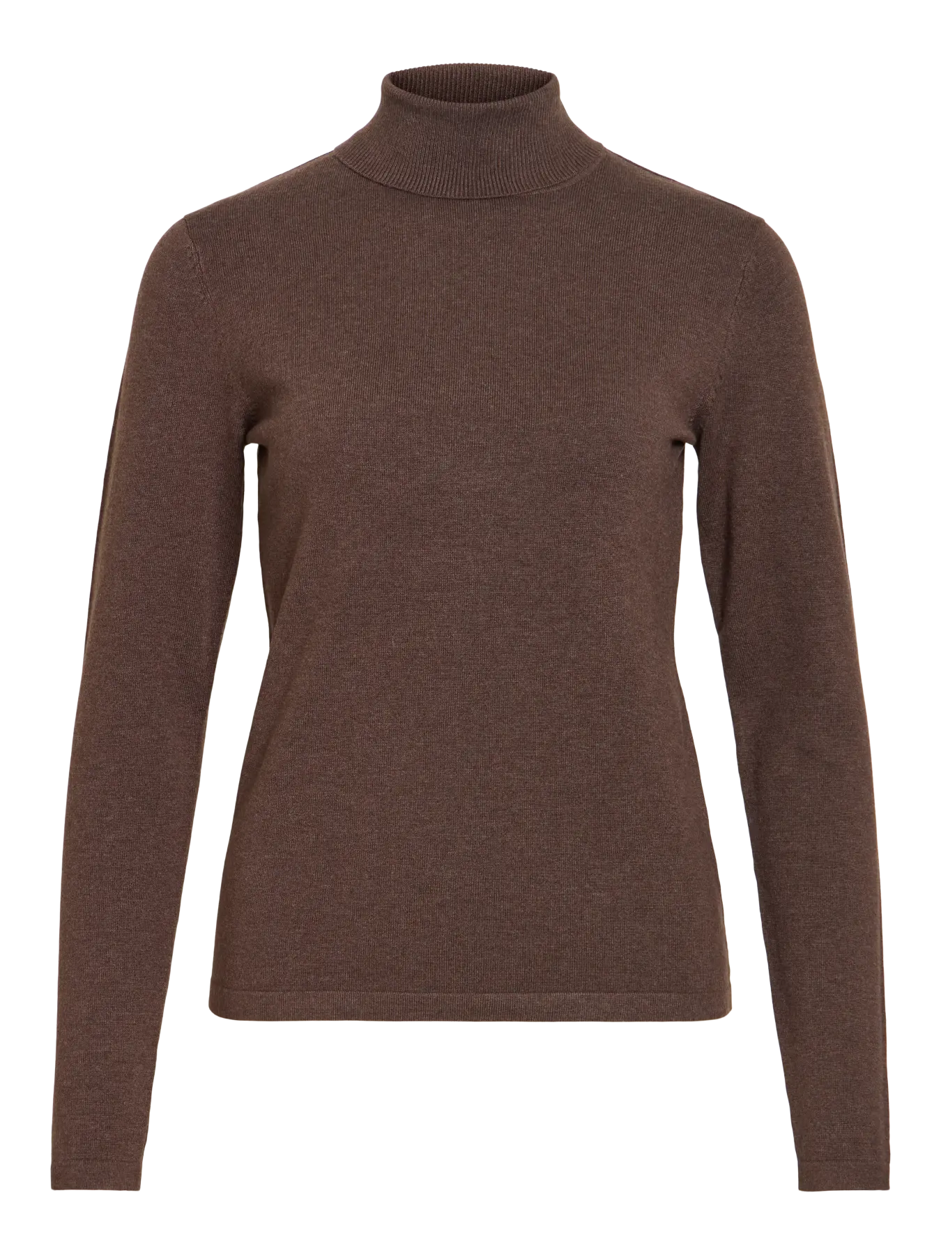 Vila naisten neulepusero Vimalu Rollneck, Coffee Bean